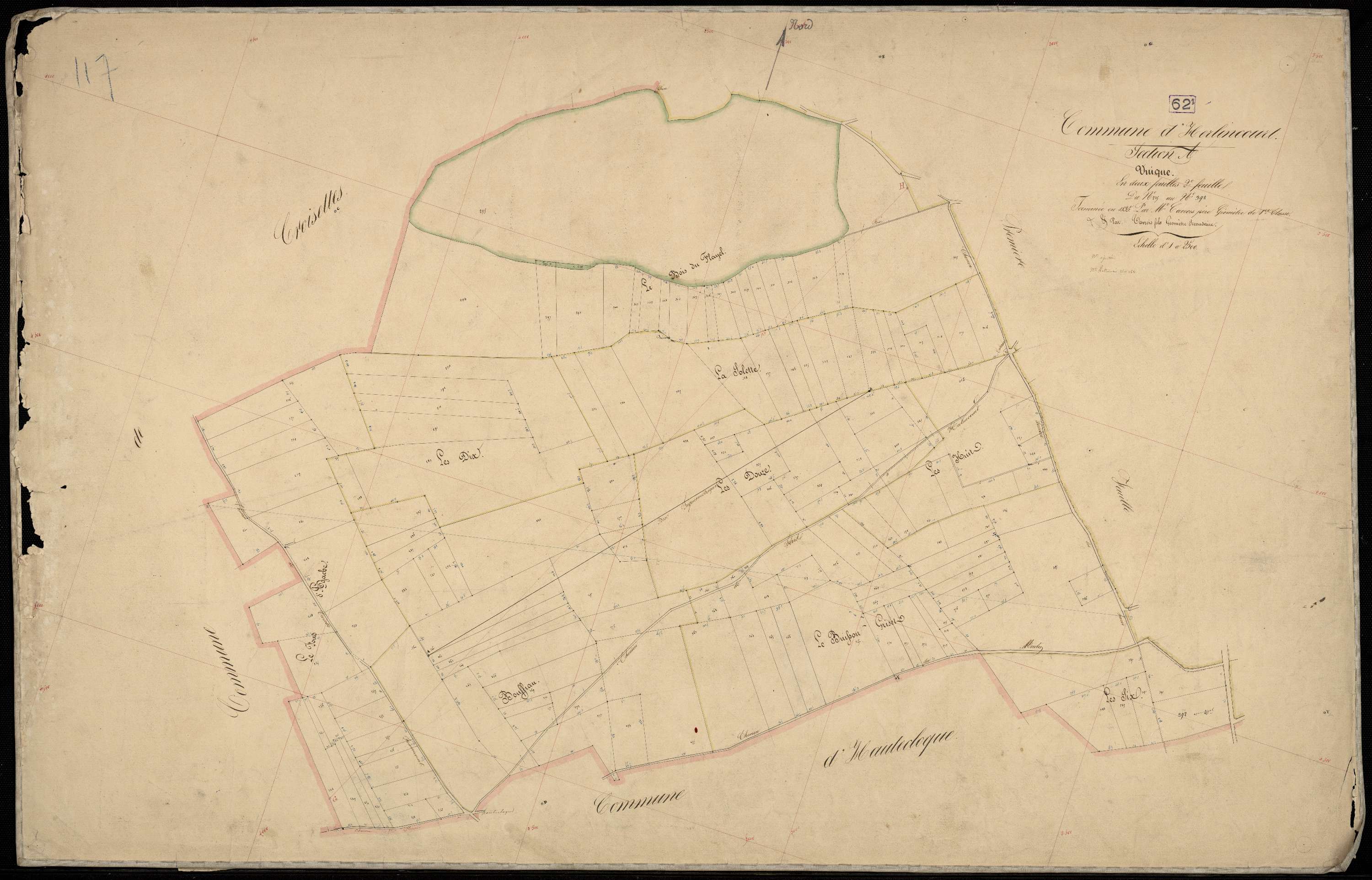 Herlincourt - Section A, 2e feuille
