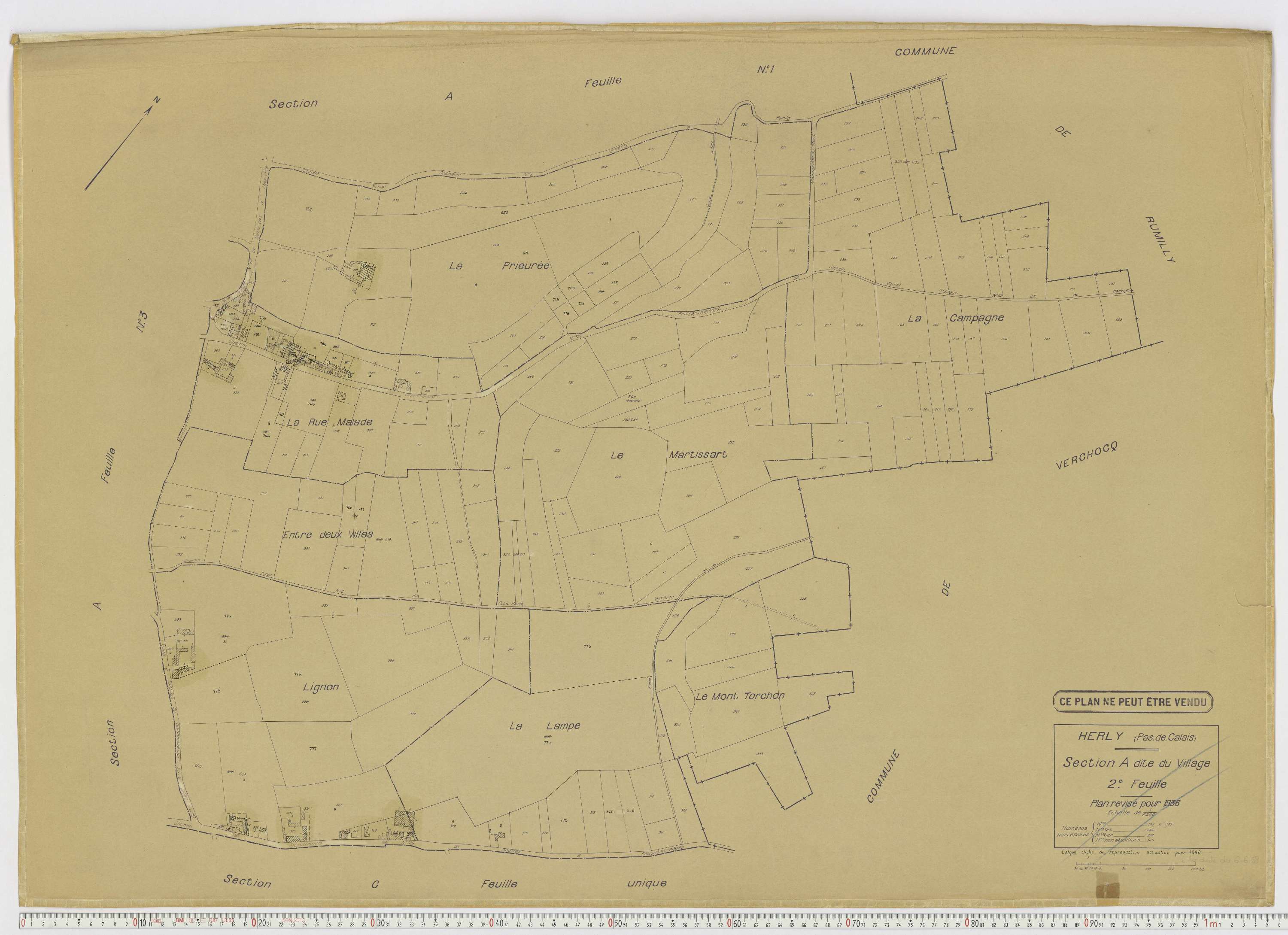 Herly - Section A, feuille 2.