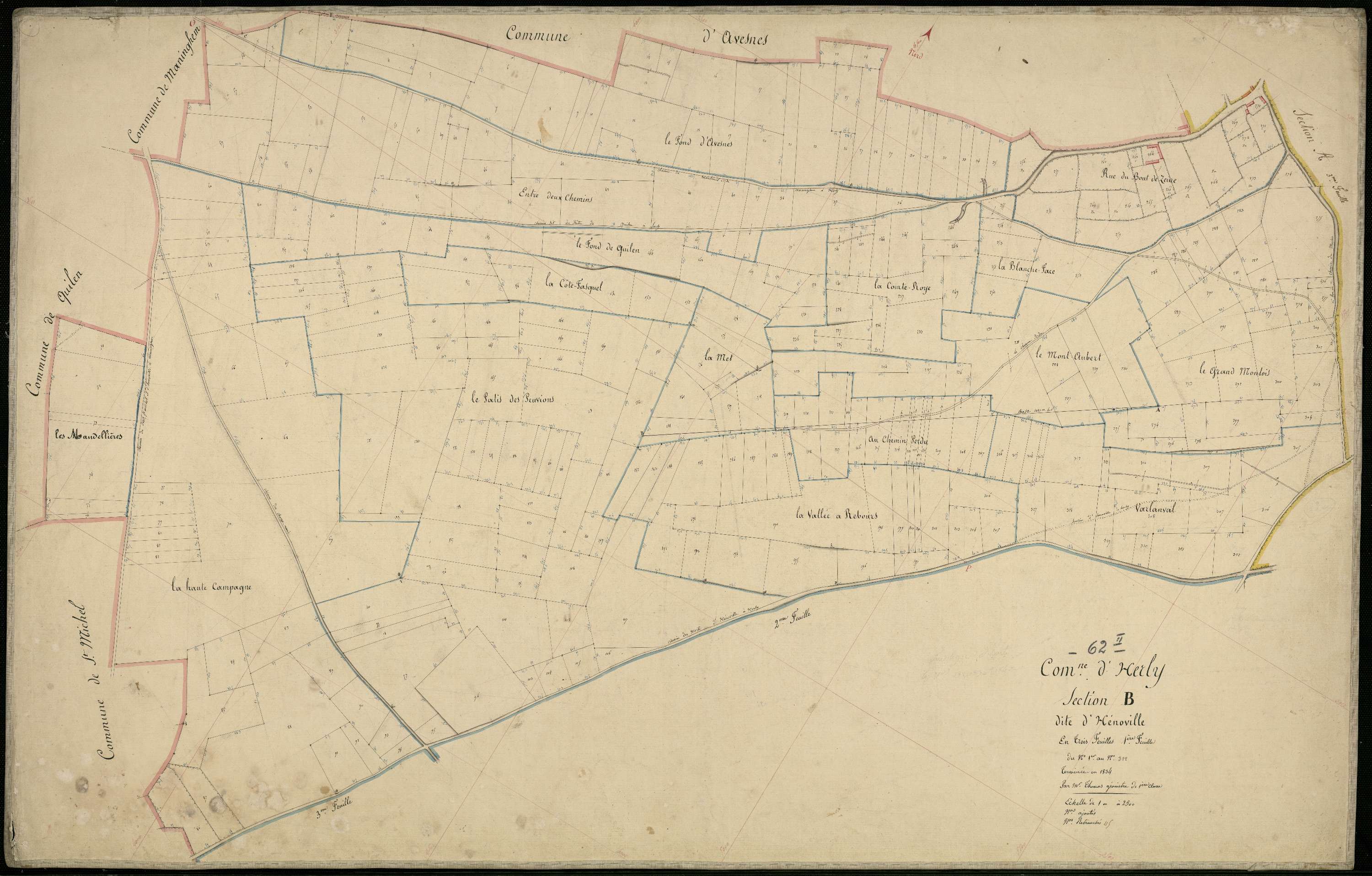 Herly - Section B, 1re feuille