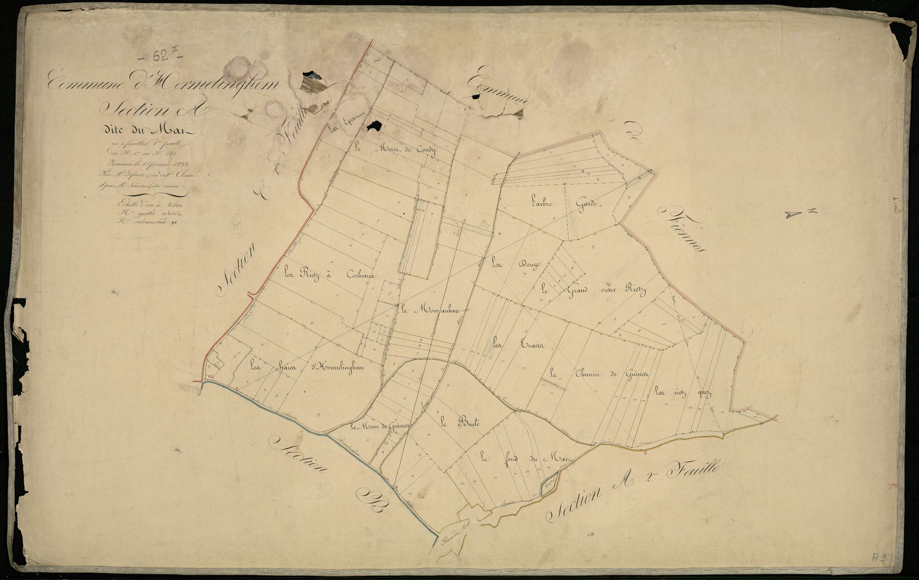 Hermelinghen - Section A, 1re feuille