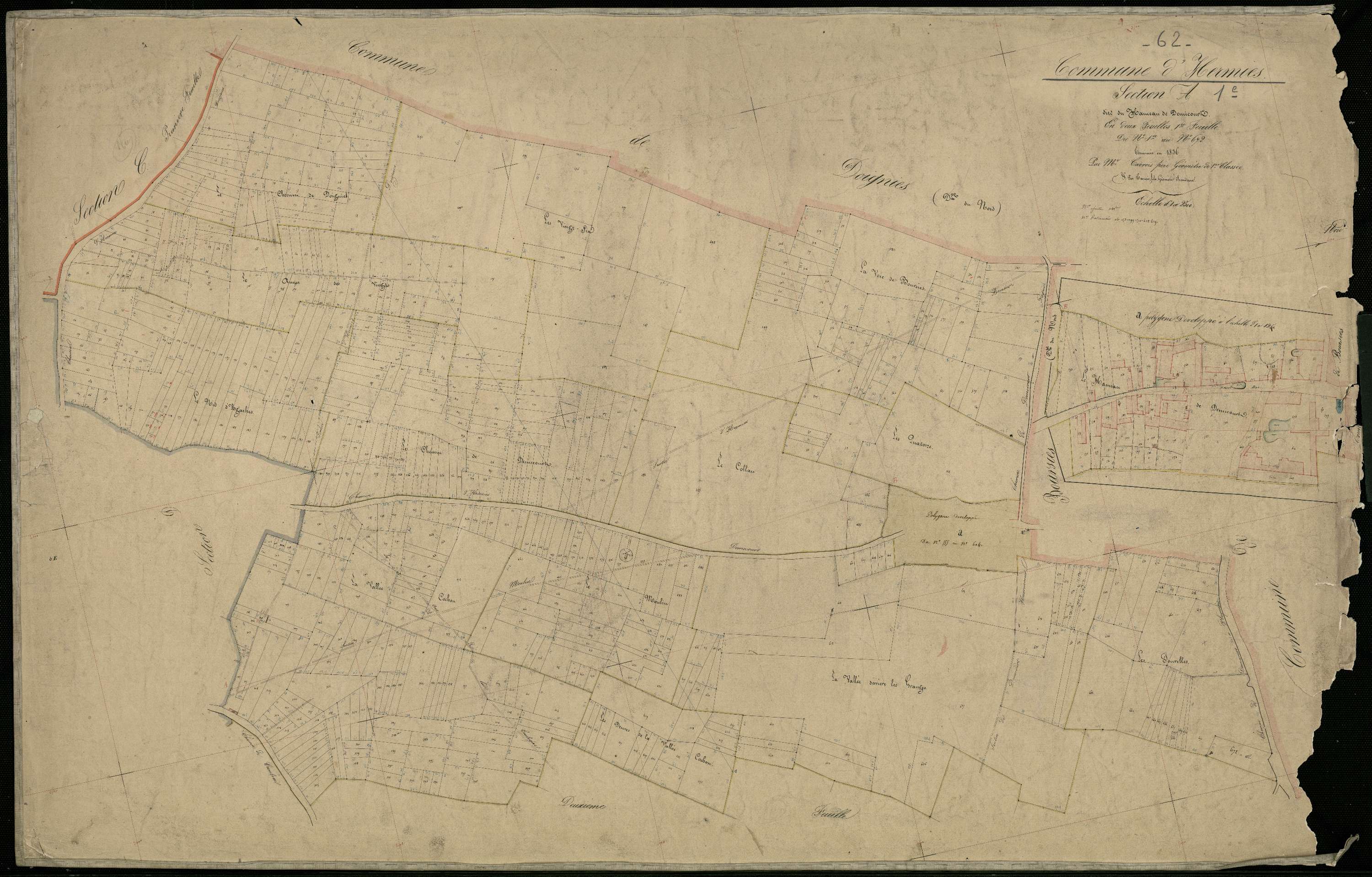Hermies - Section A, 1re feuille