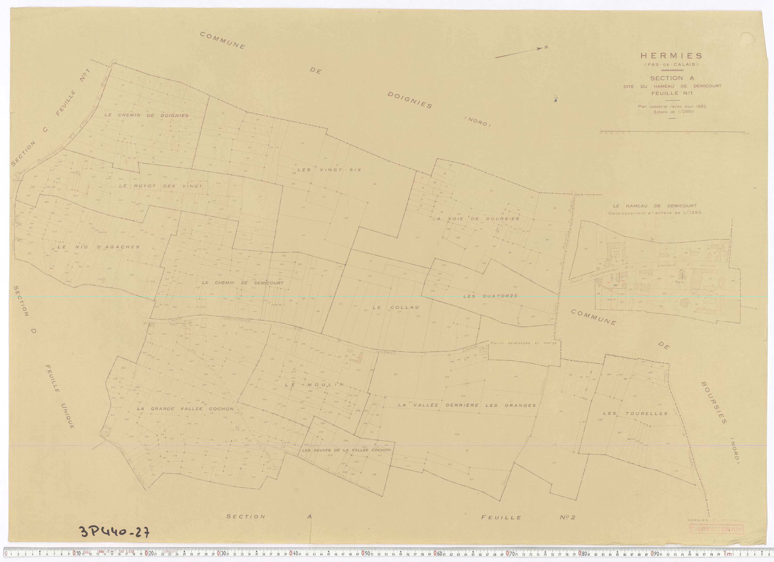 Hermies - Section A, feuille 1.