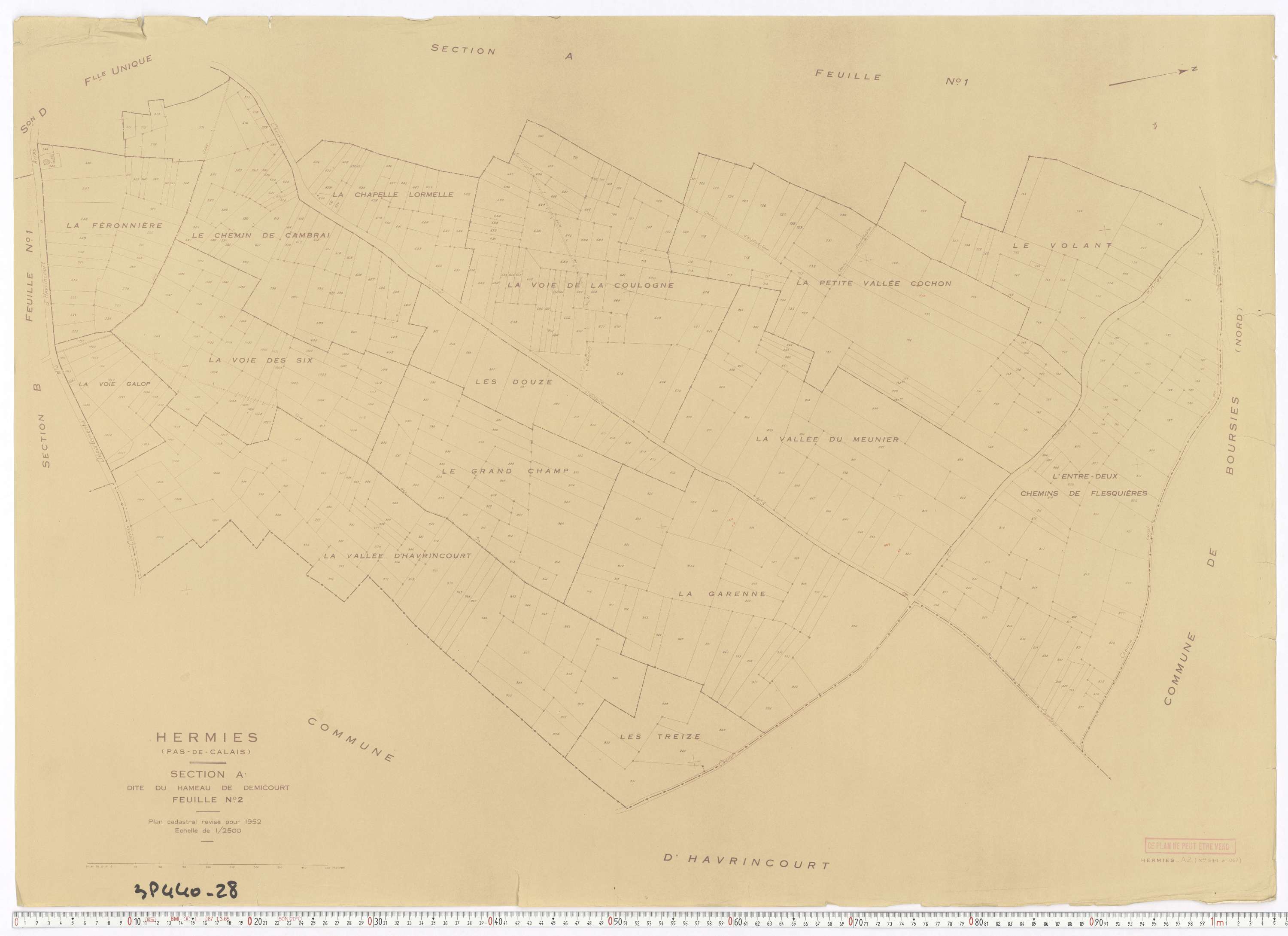 Hermies - Section A, feuille 2.