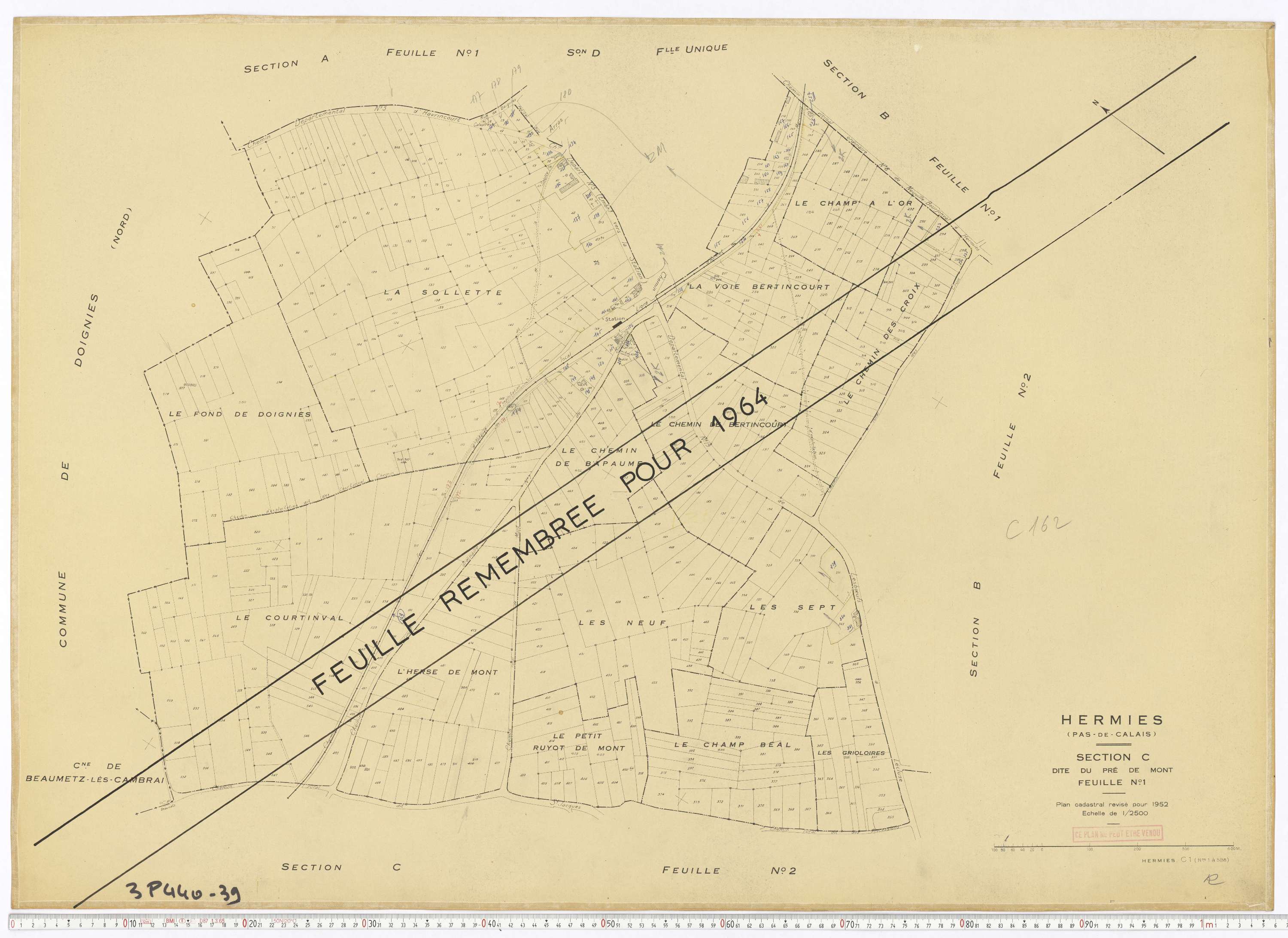 Hermies - Section C, feuille 1.