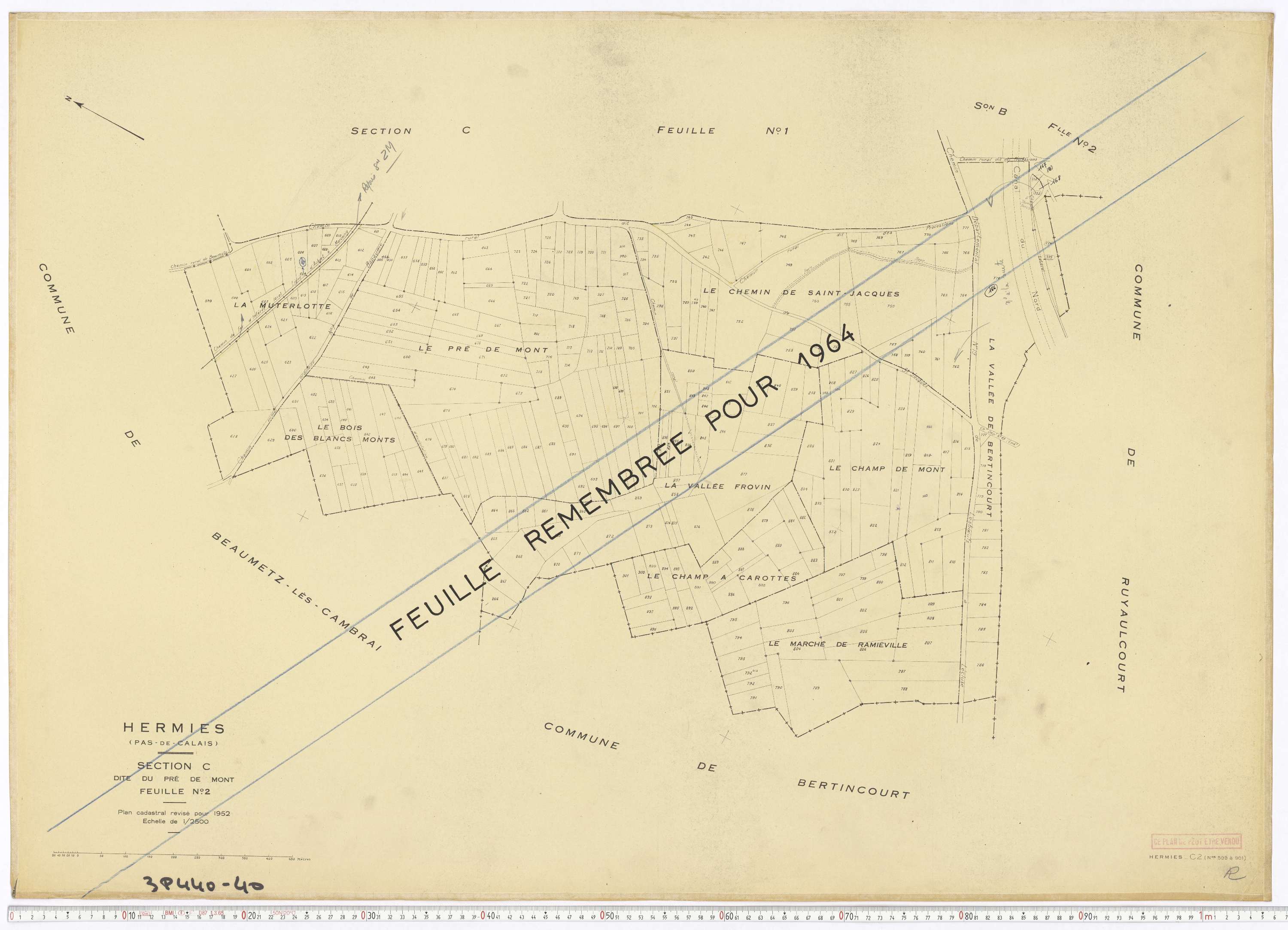 Hermies - Section C, feuille 2.