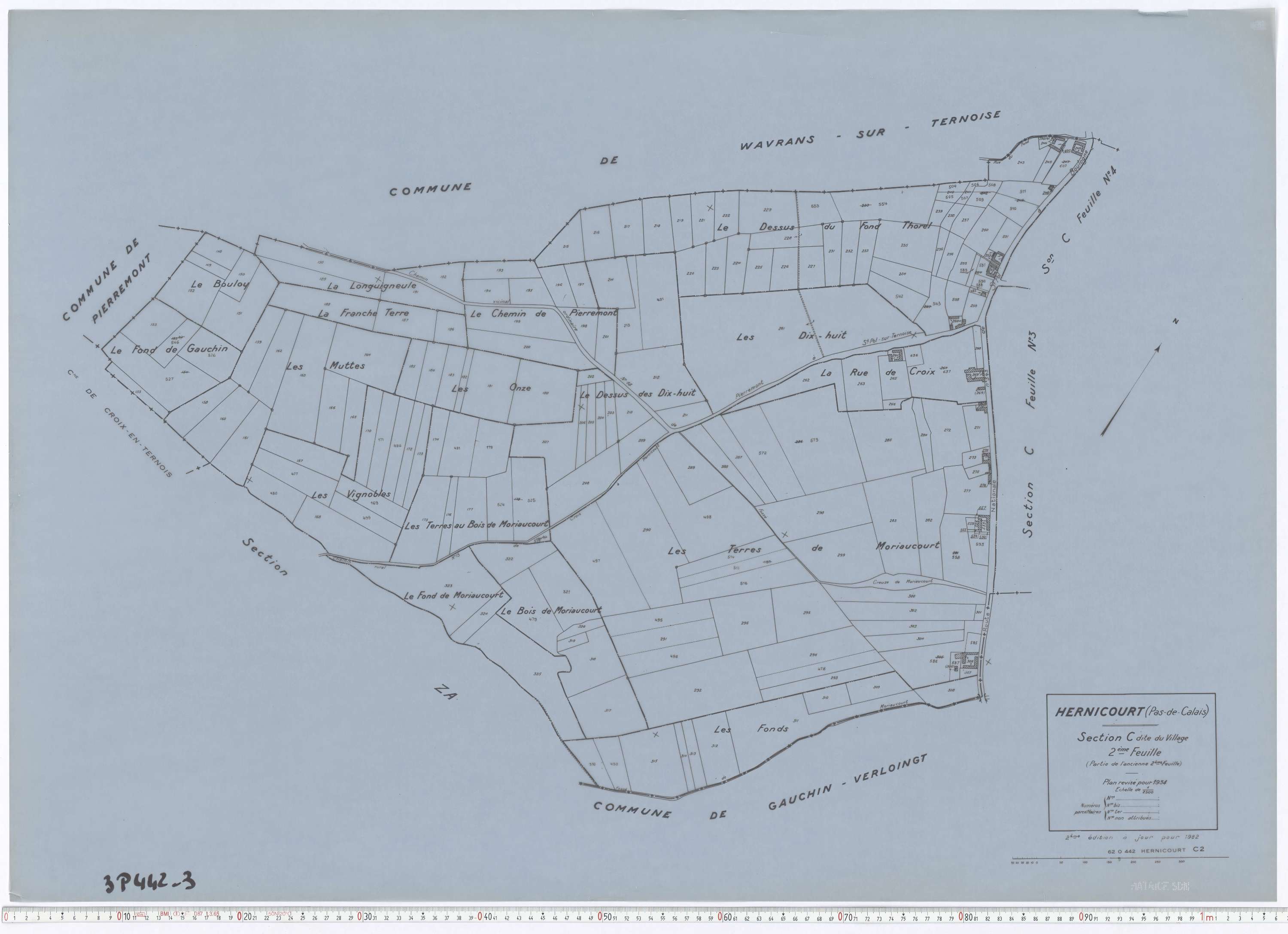 Hernicourt - Section C, feuille 2.