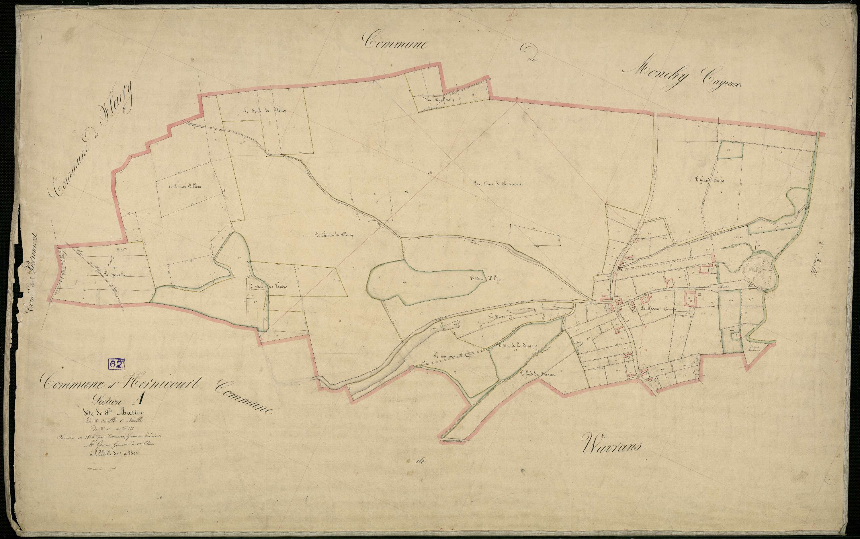 Hernicourt - Section A, 1re feuille