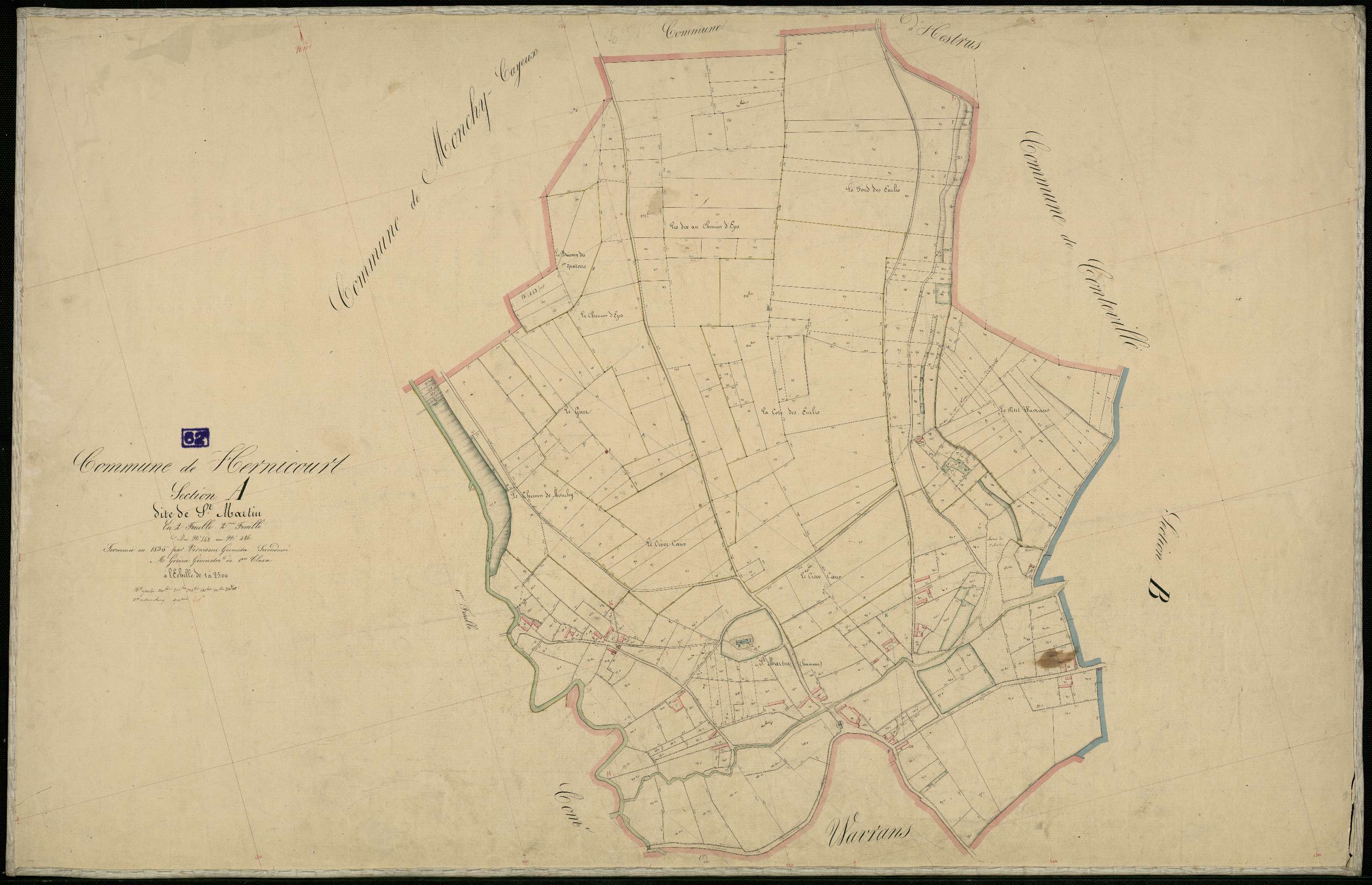 Hernicourt - Section A, 2e feuille