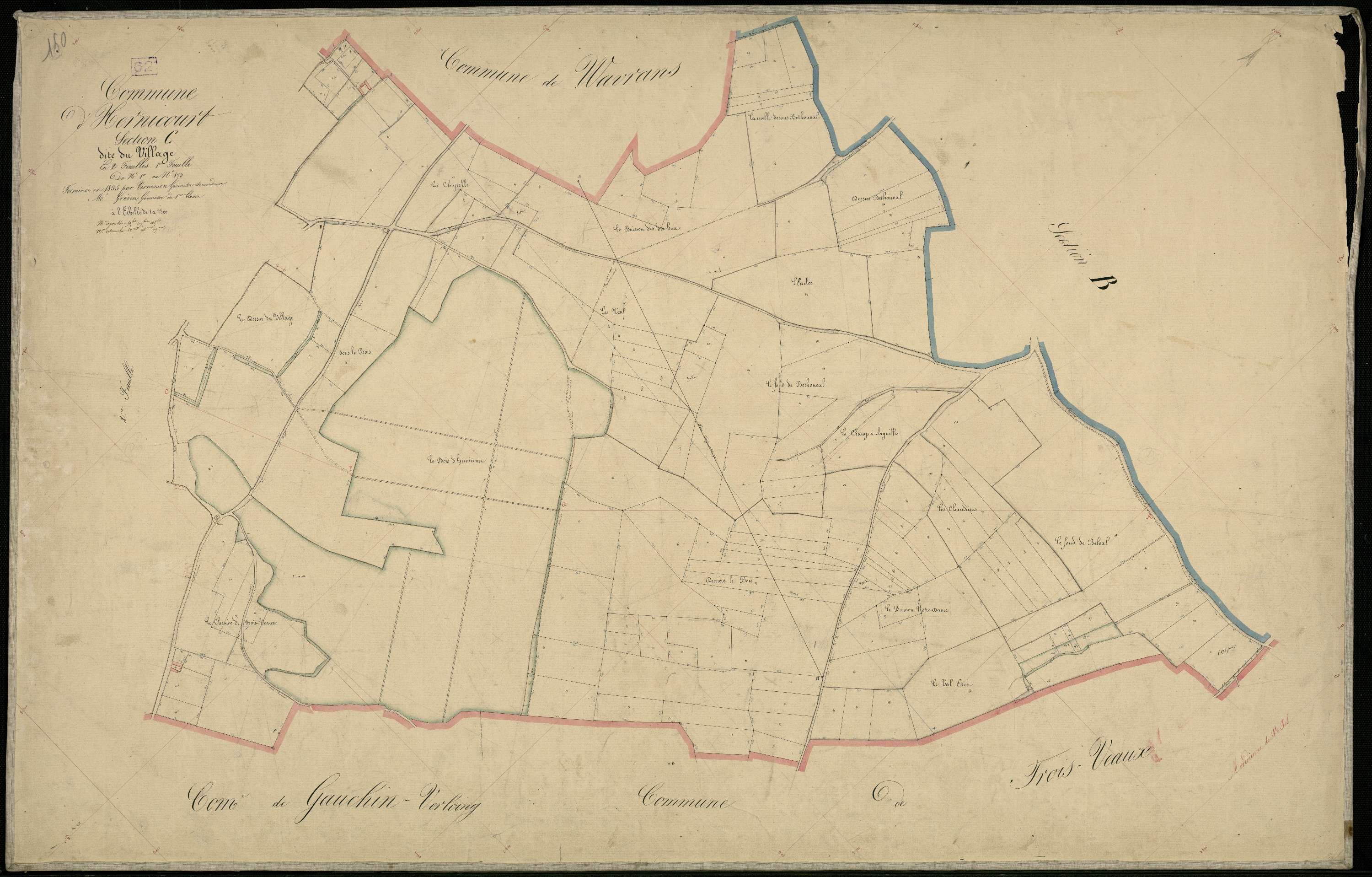 Hernicourt - Section C, 1re feuille