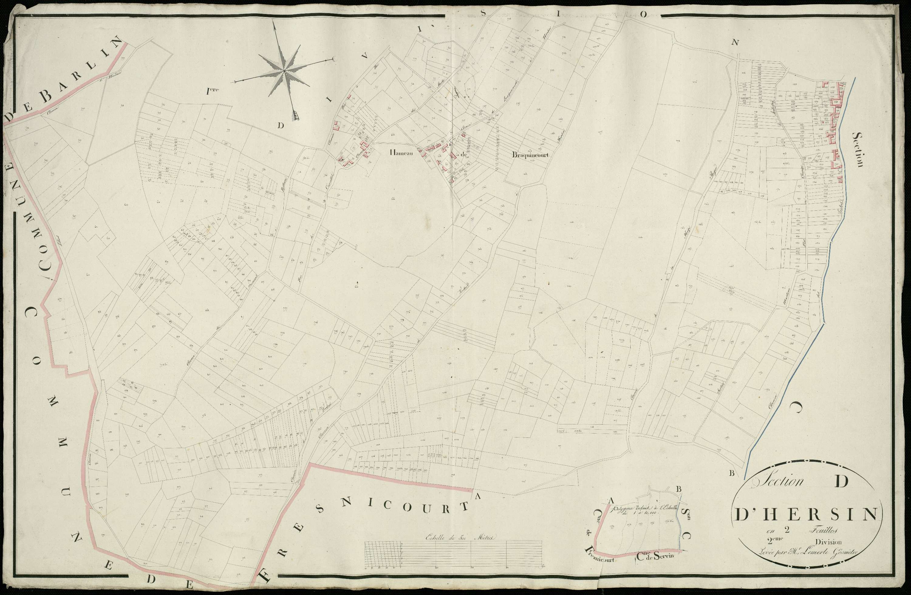 Hersin-Coupigny - Section D, 2e feuille