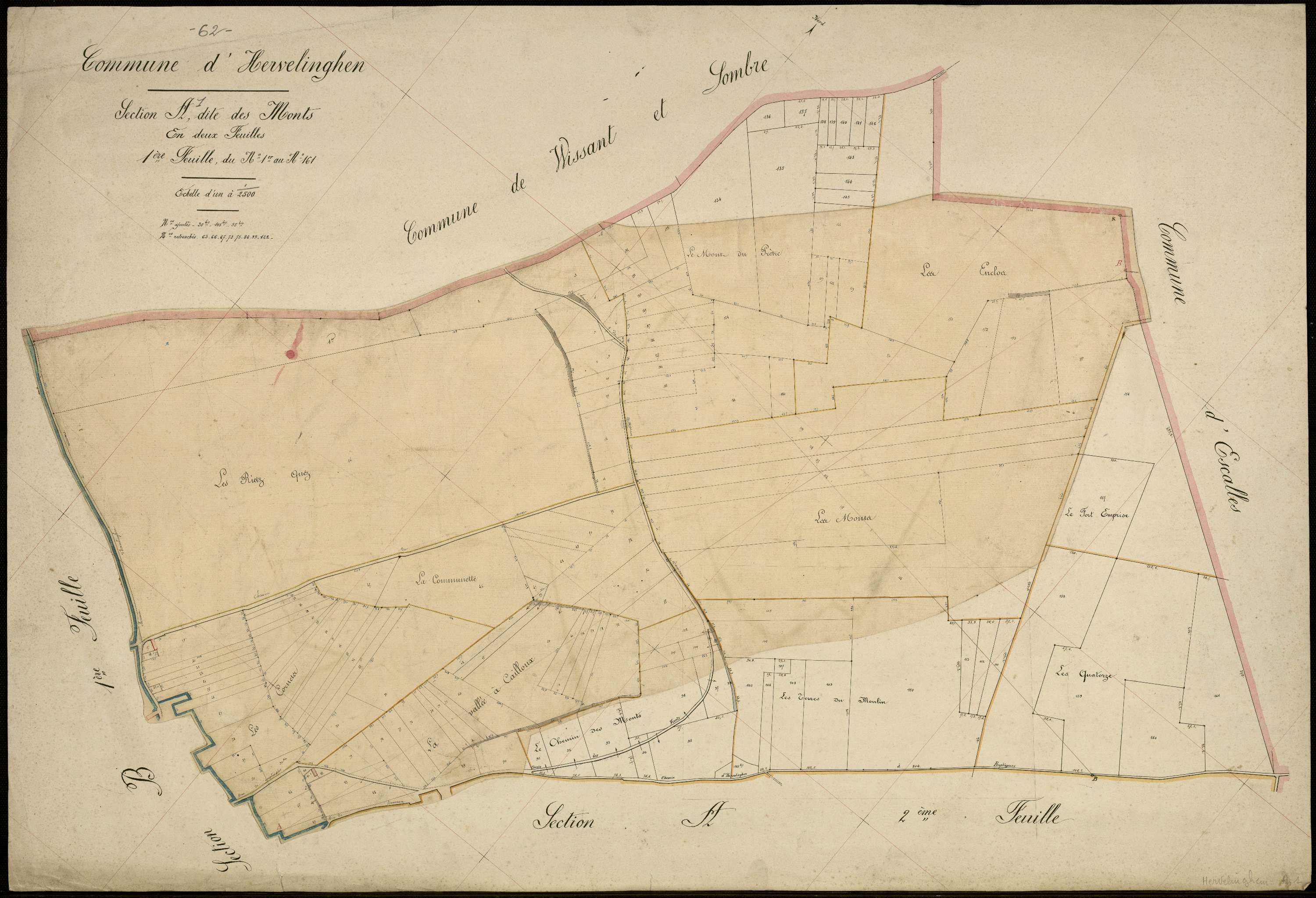 Hervelinghen - Section A, 1re feuille