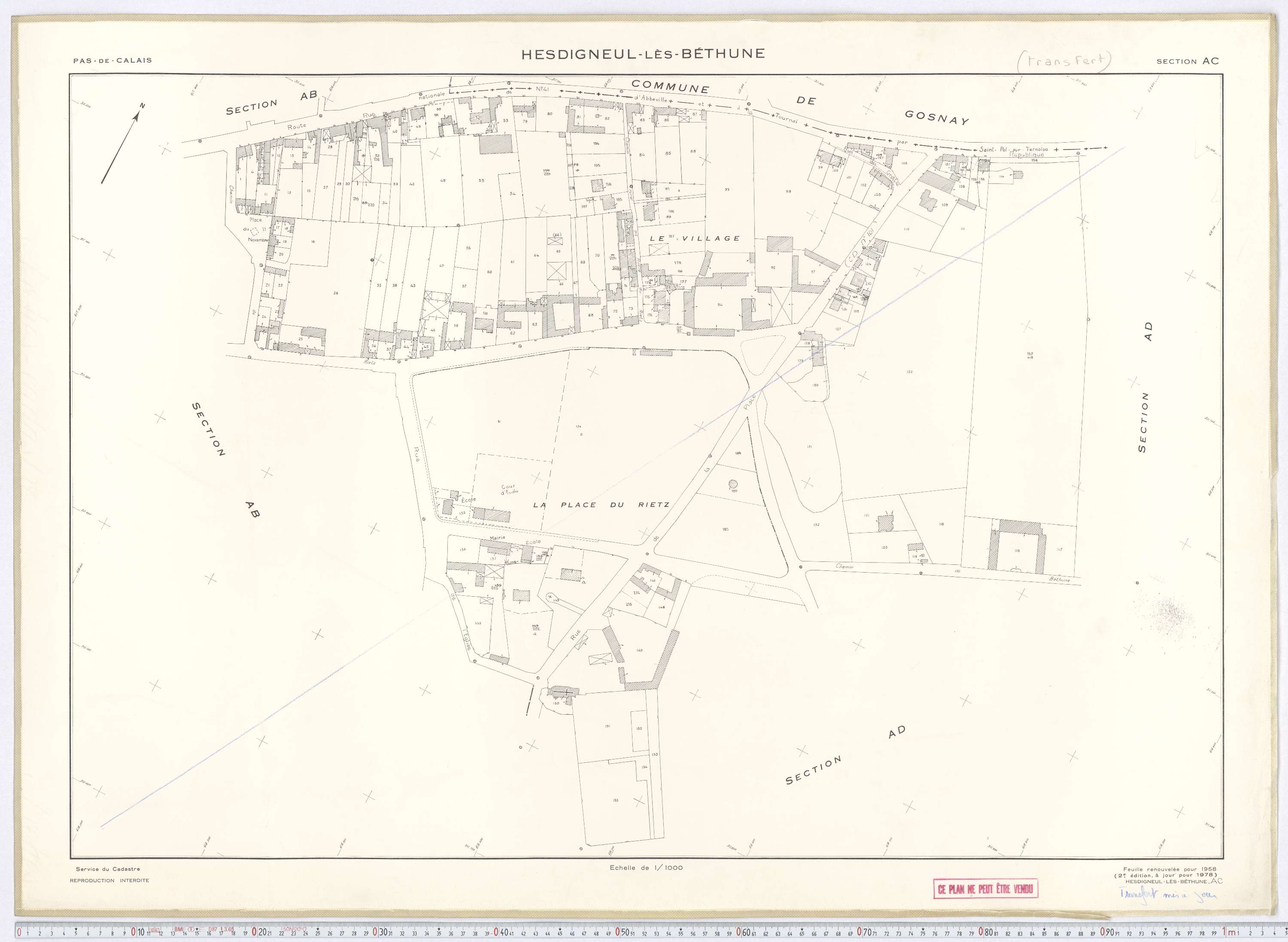 Hesdigneul-lès-Béthune - Section AC.