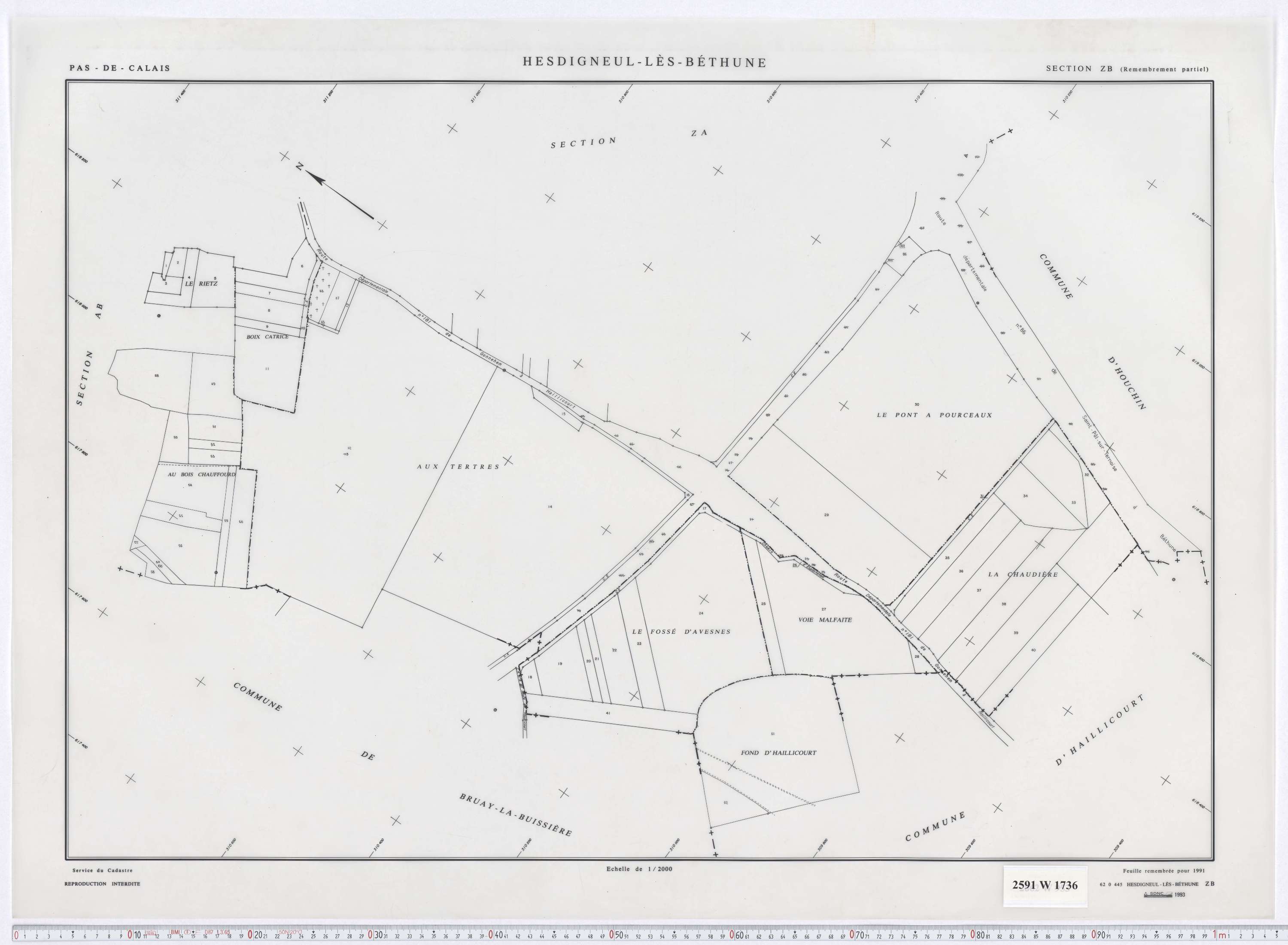 Hesdigneul-lès-Béthune - Section ZB.