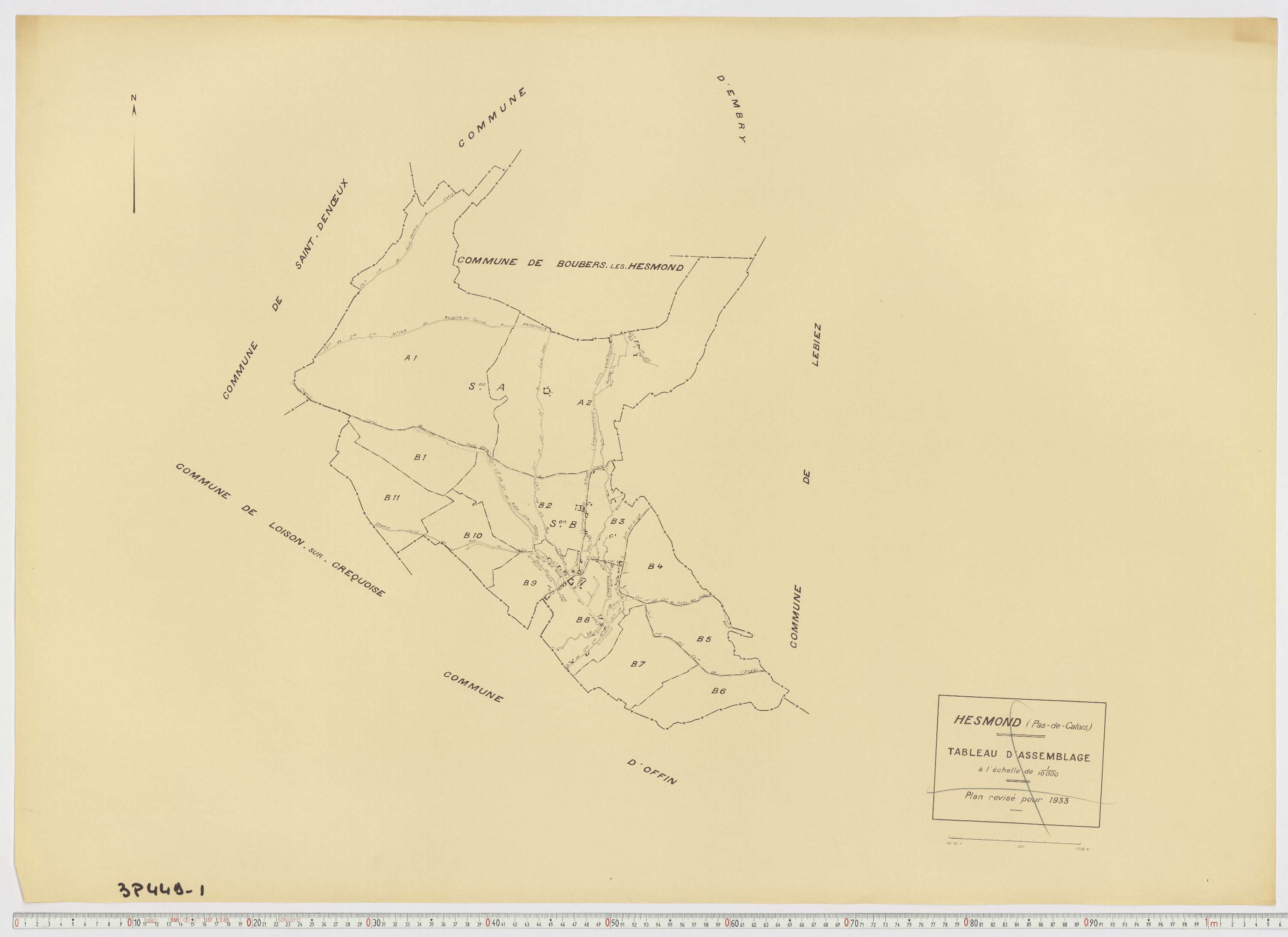 Hesmond - Tableau d'assemblage.