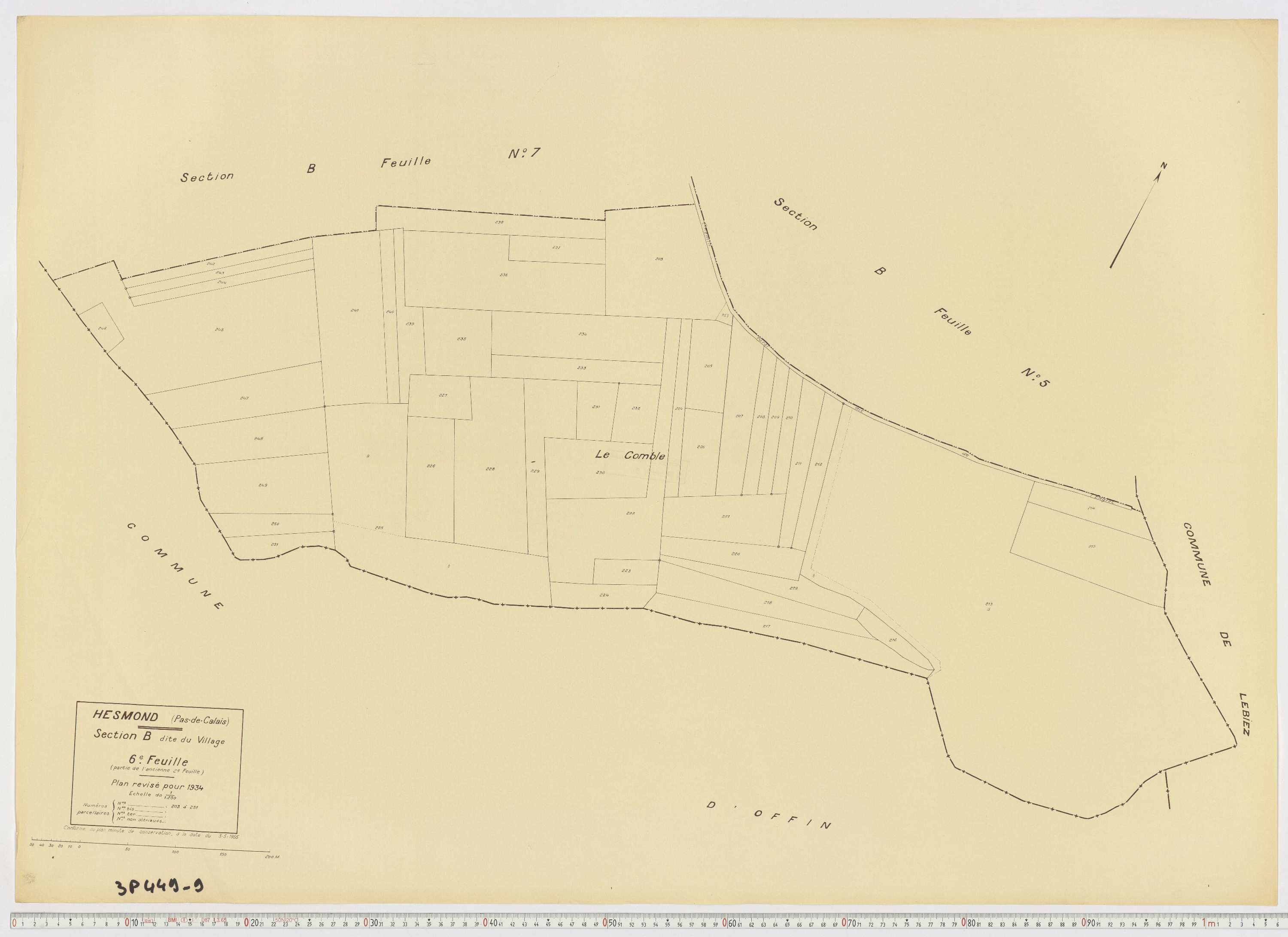 Hesmond - Section B, feuille 6.