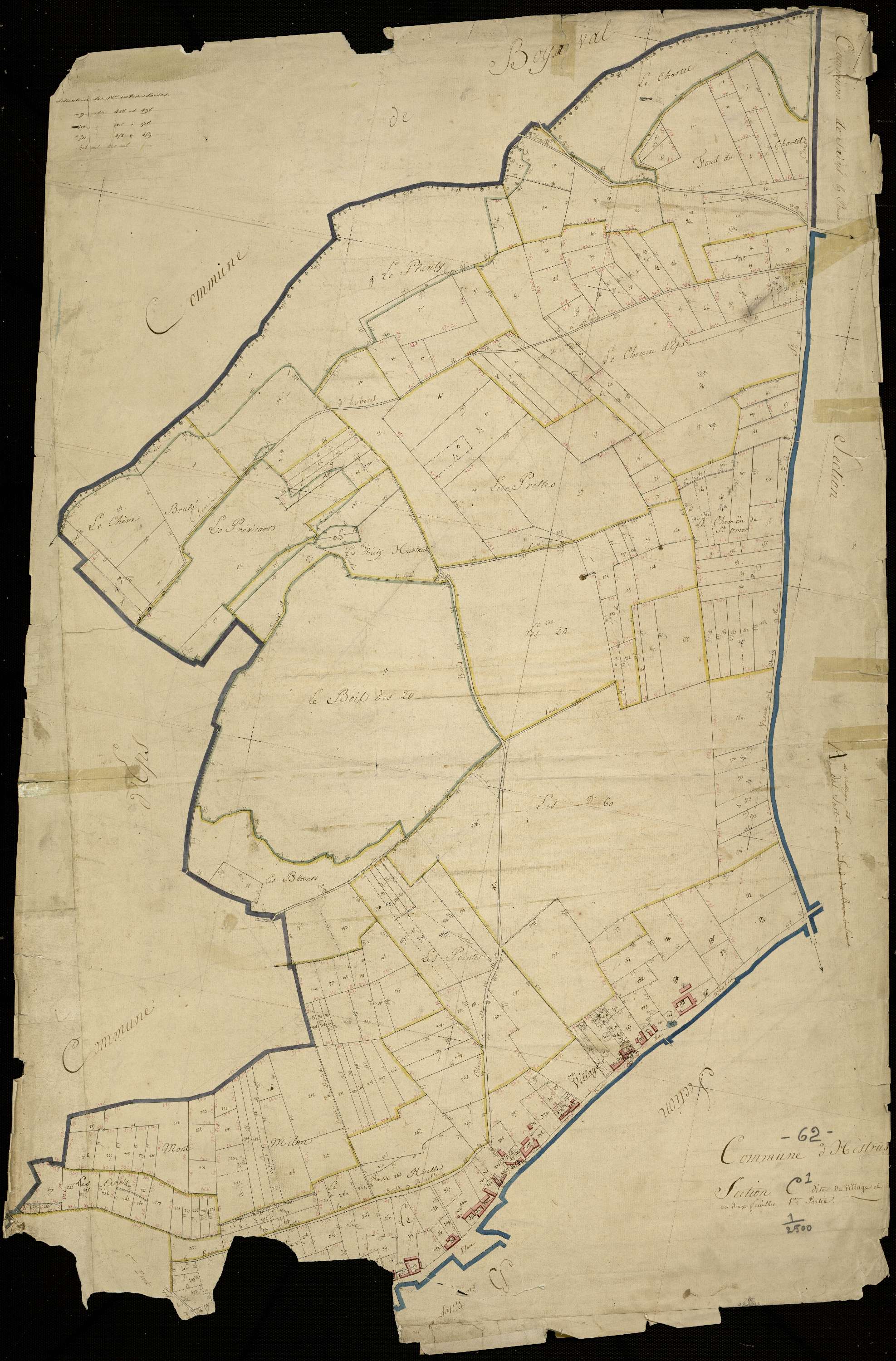 Hestrus - Section C, 1re feuille
