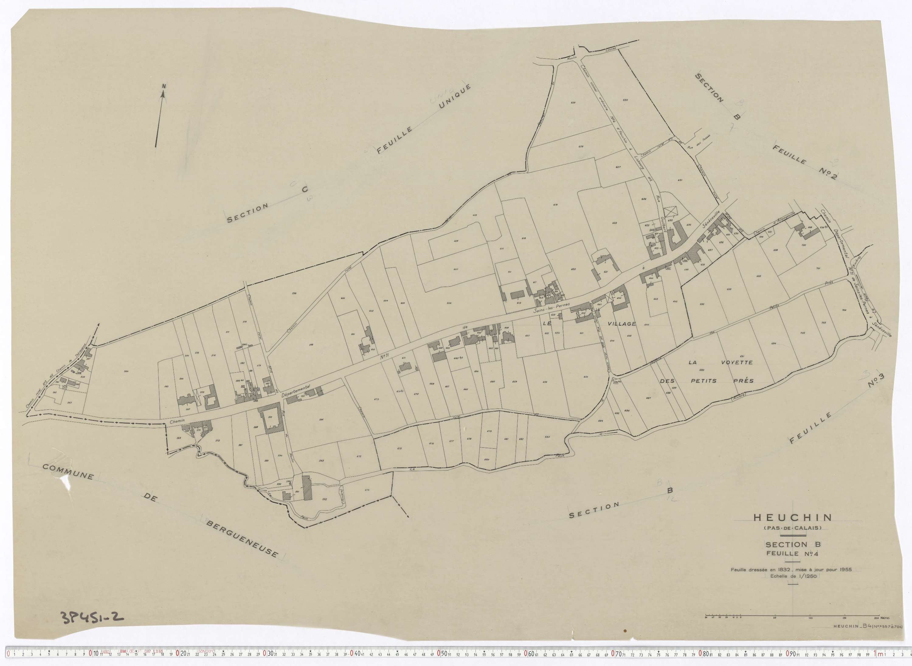 Heuchin - Section B, feuille 4.