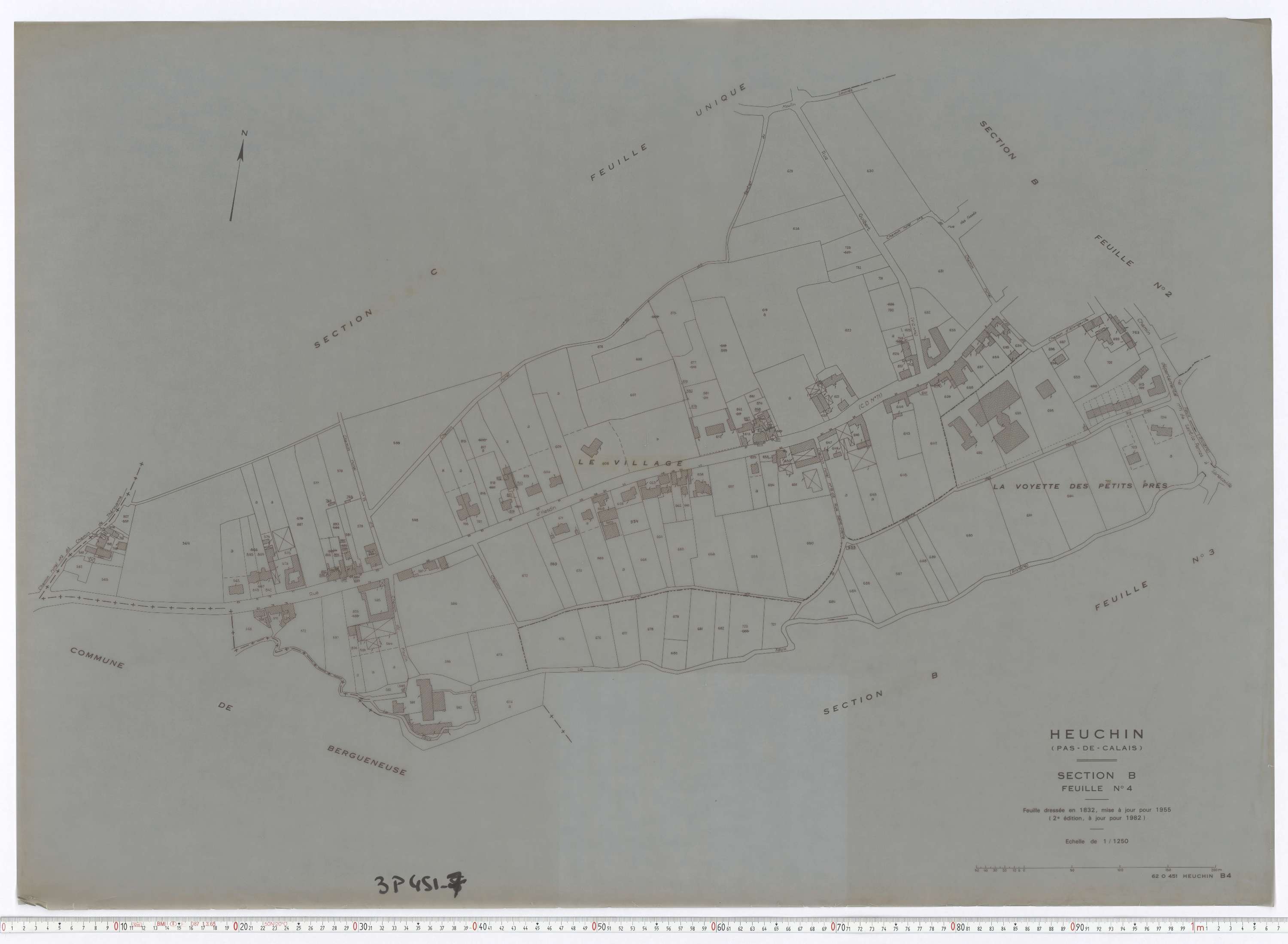 Heuchin - Section B, feuille 4.