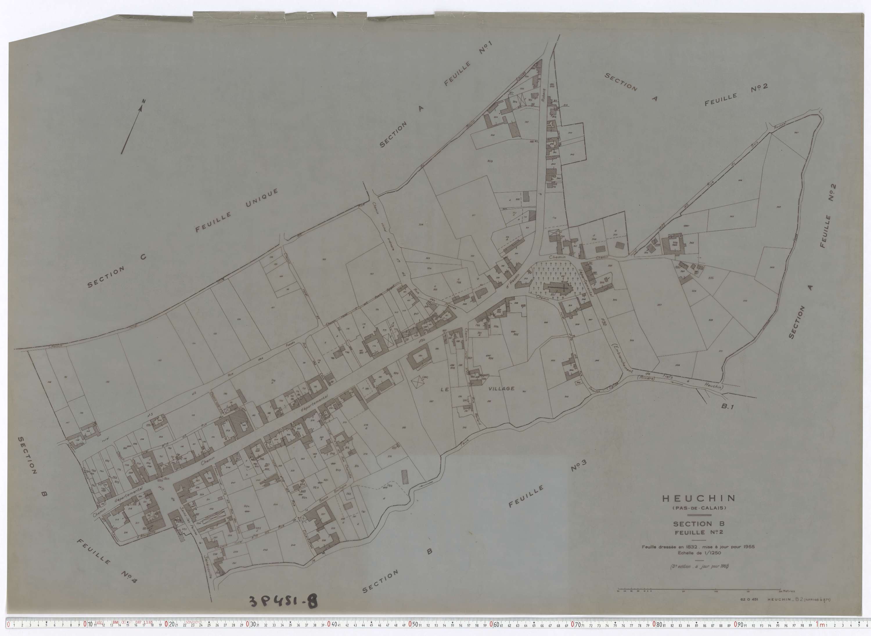 Heuchin - Section B, feuille 2.