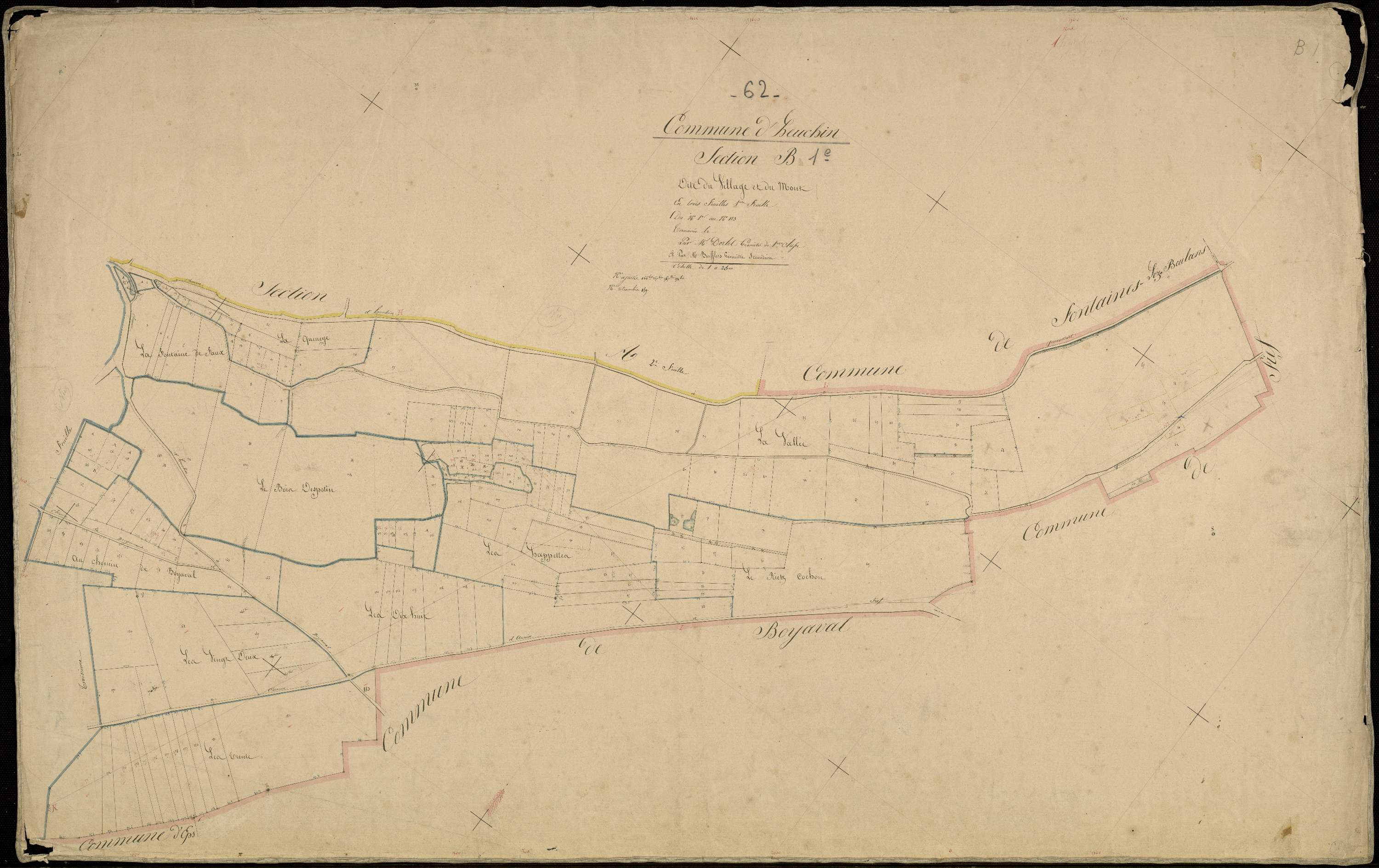 Heuchin - Section B, 1re feuille