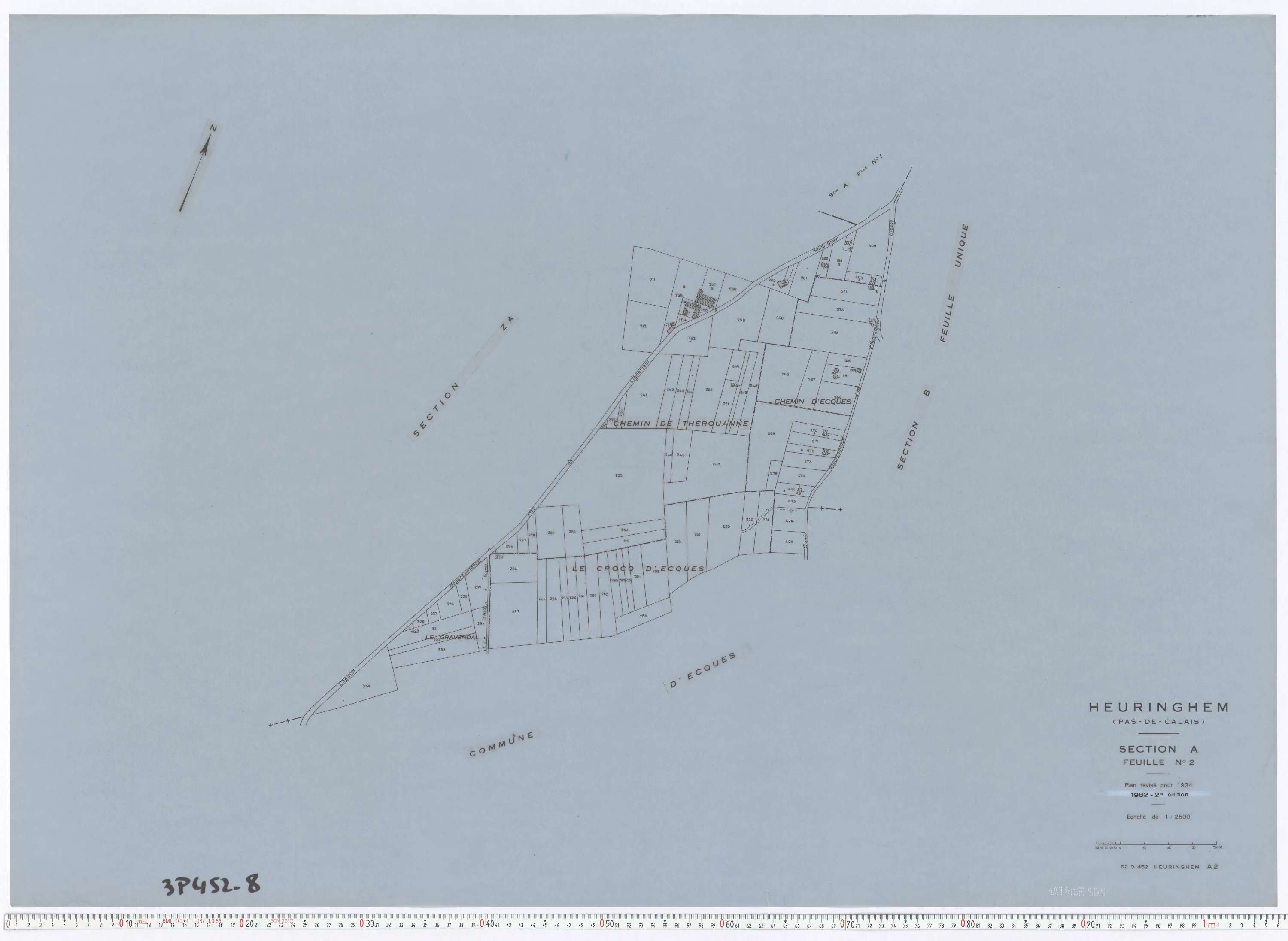 Heuringhem - Section A, feuille 2.