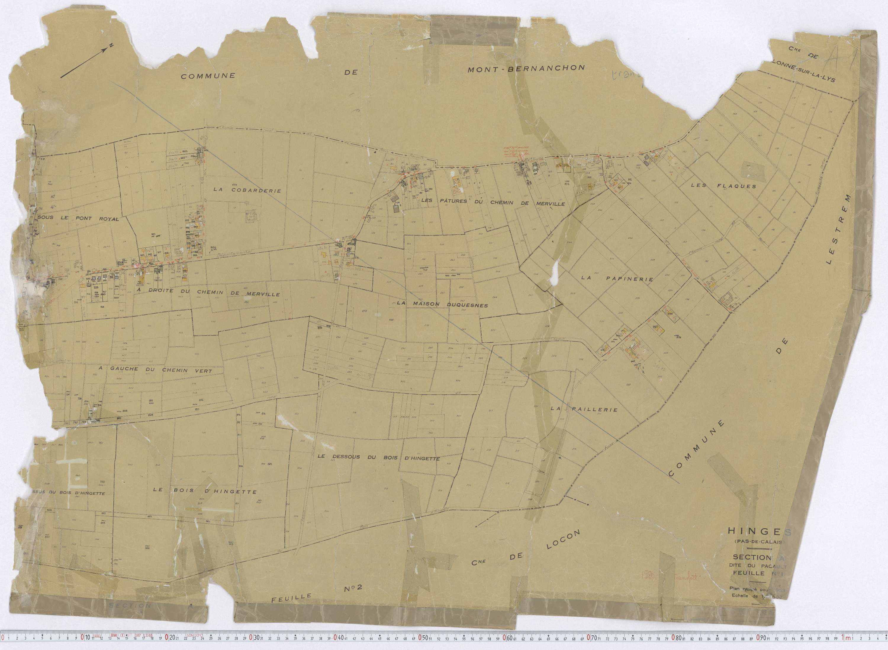 Hinges - Section A, feuille 1.