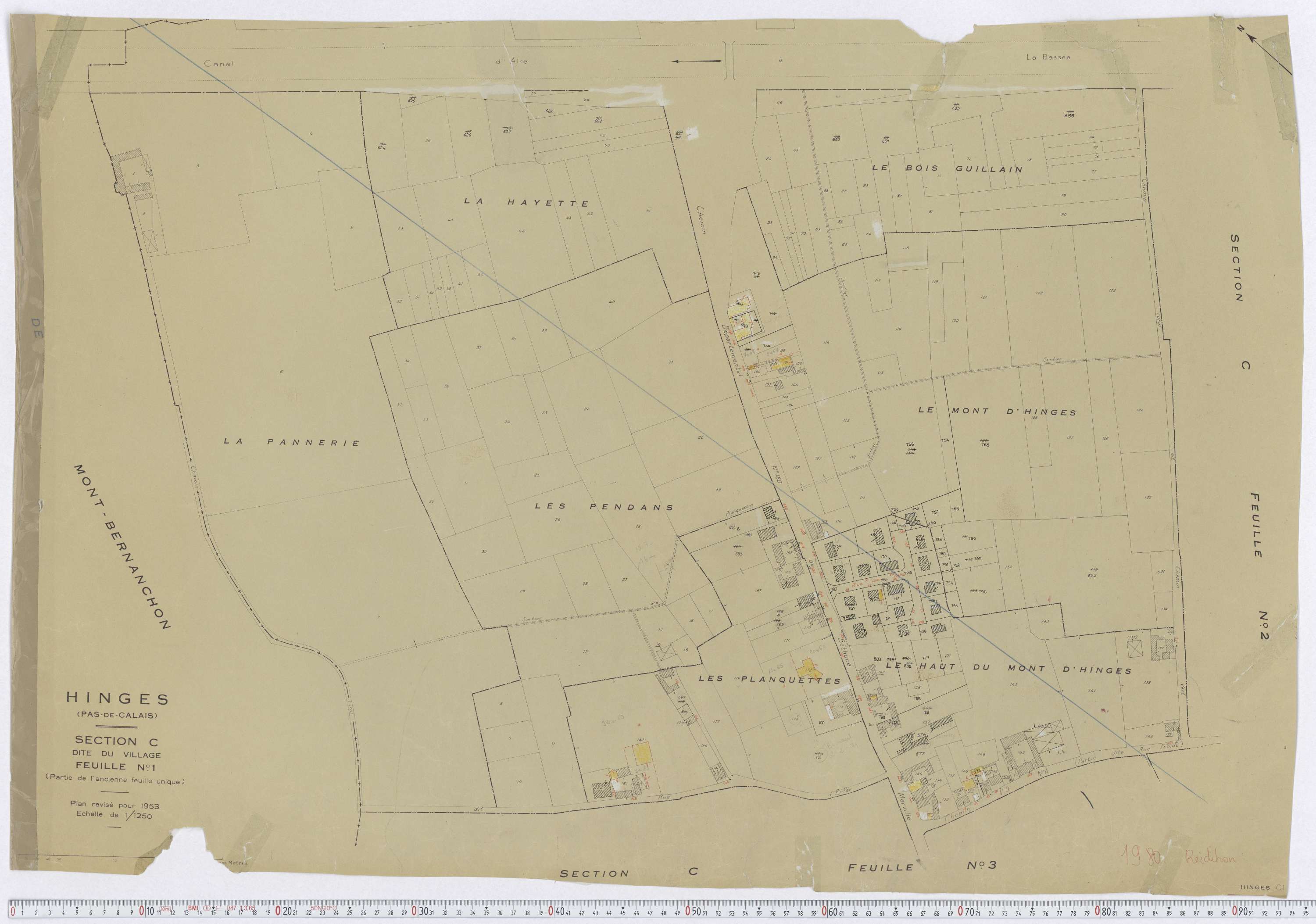Hinges - Section C, feuille 1.
