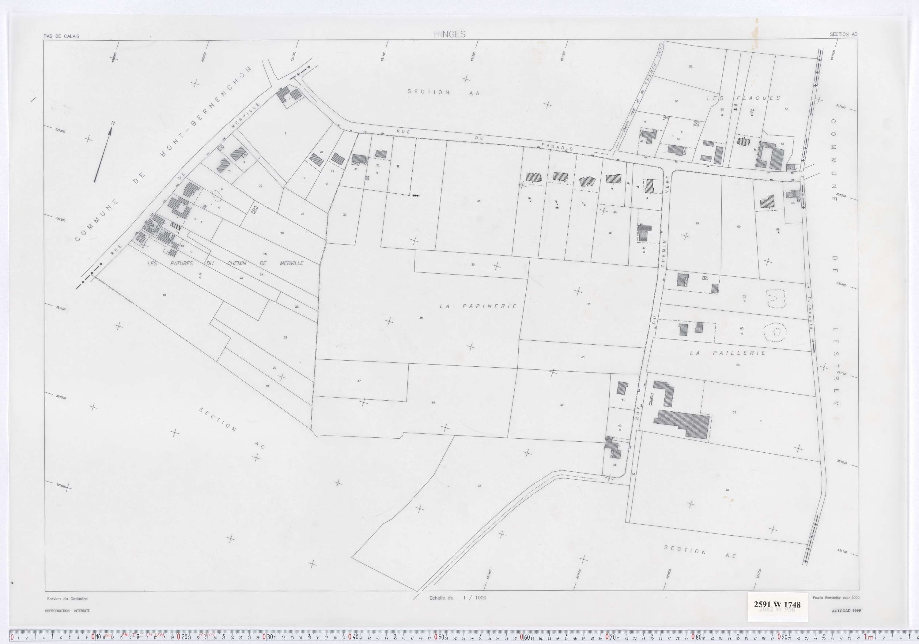 Hinges - Section AB.