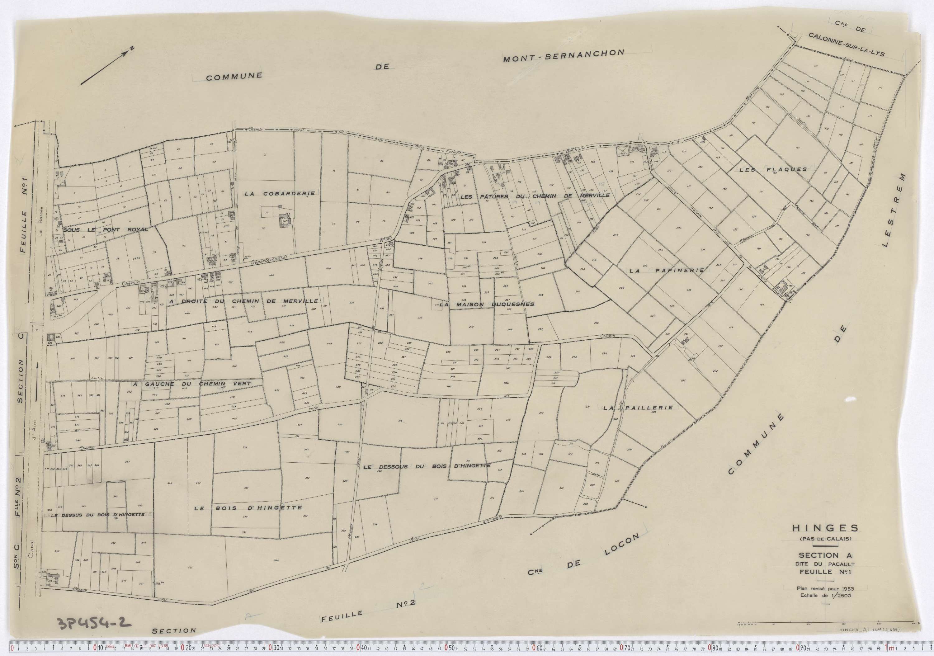 Hinges - Section A, feuille 1.