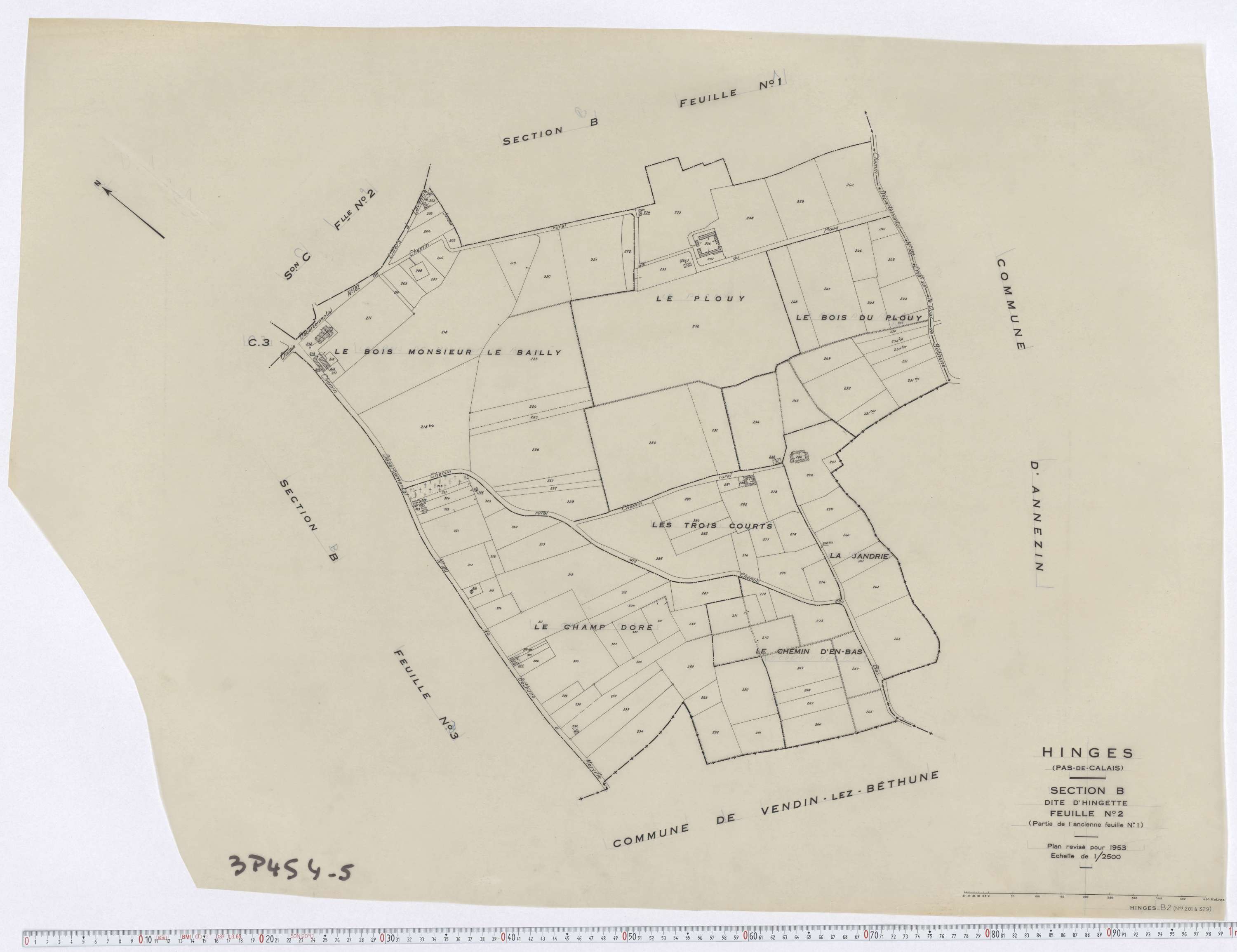 Hinges - Section B, feuille 2.