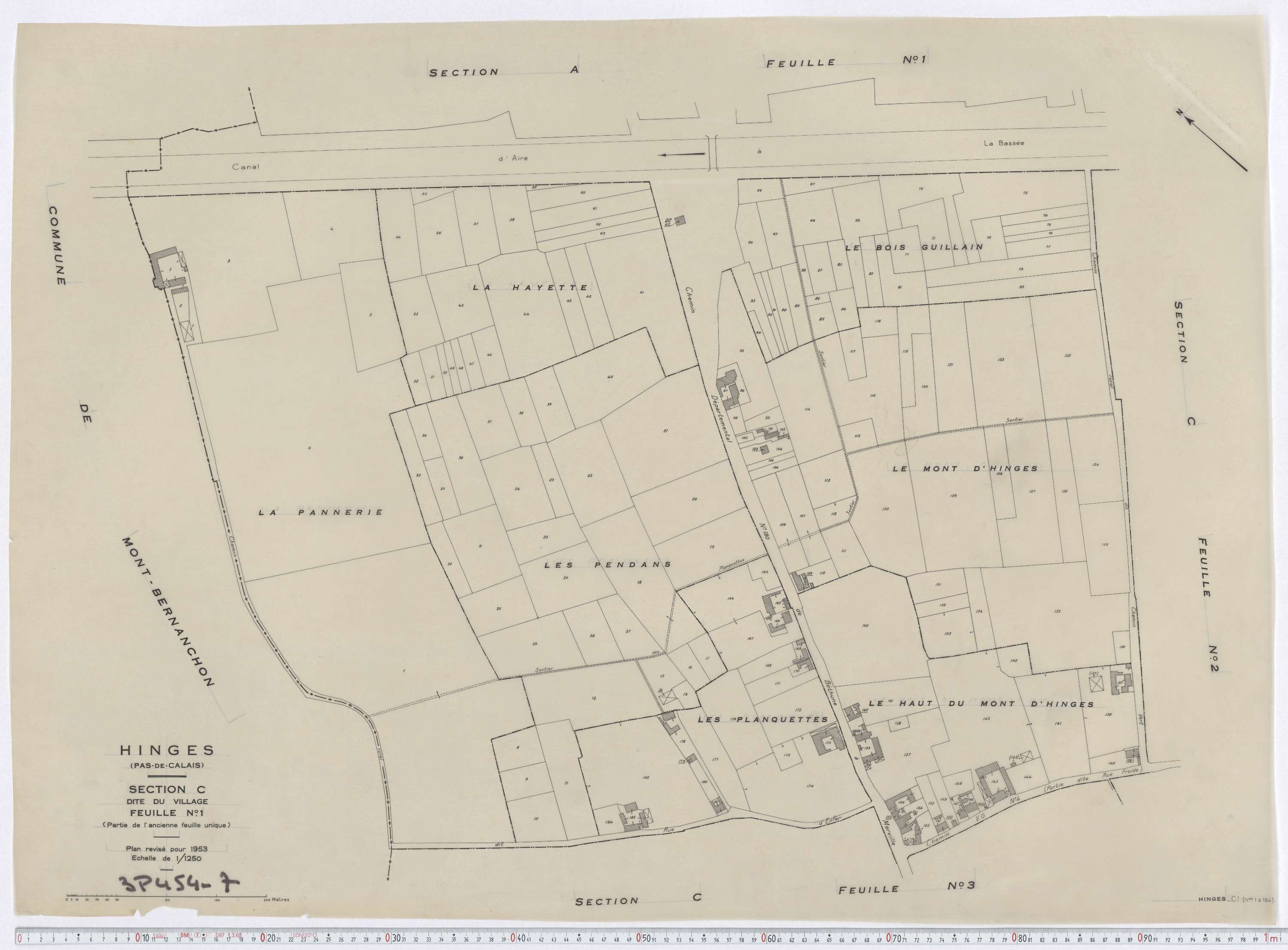 Hinges - Section C, feuille 1.