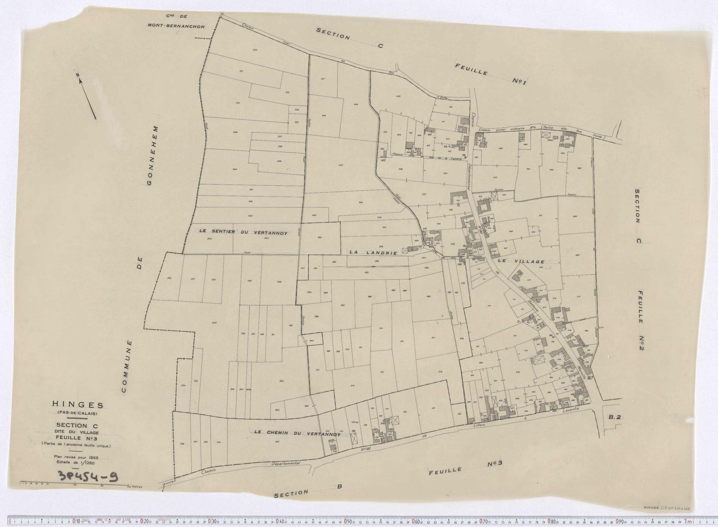 Hinges - Section C, feuille 3.