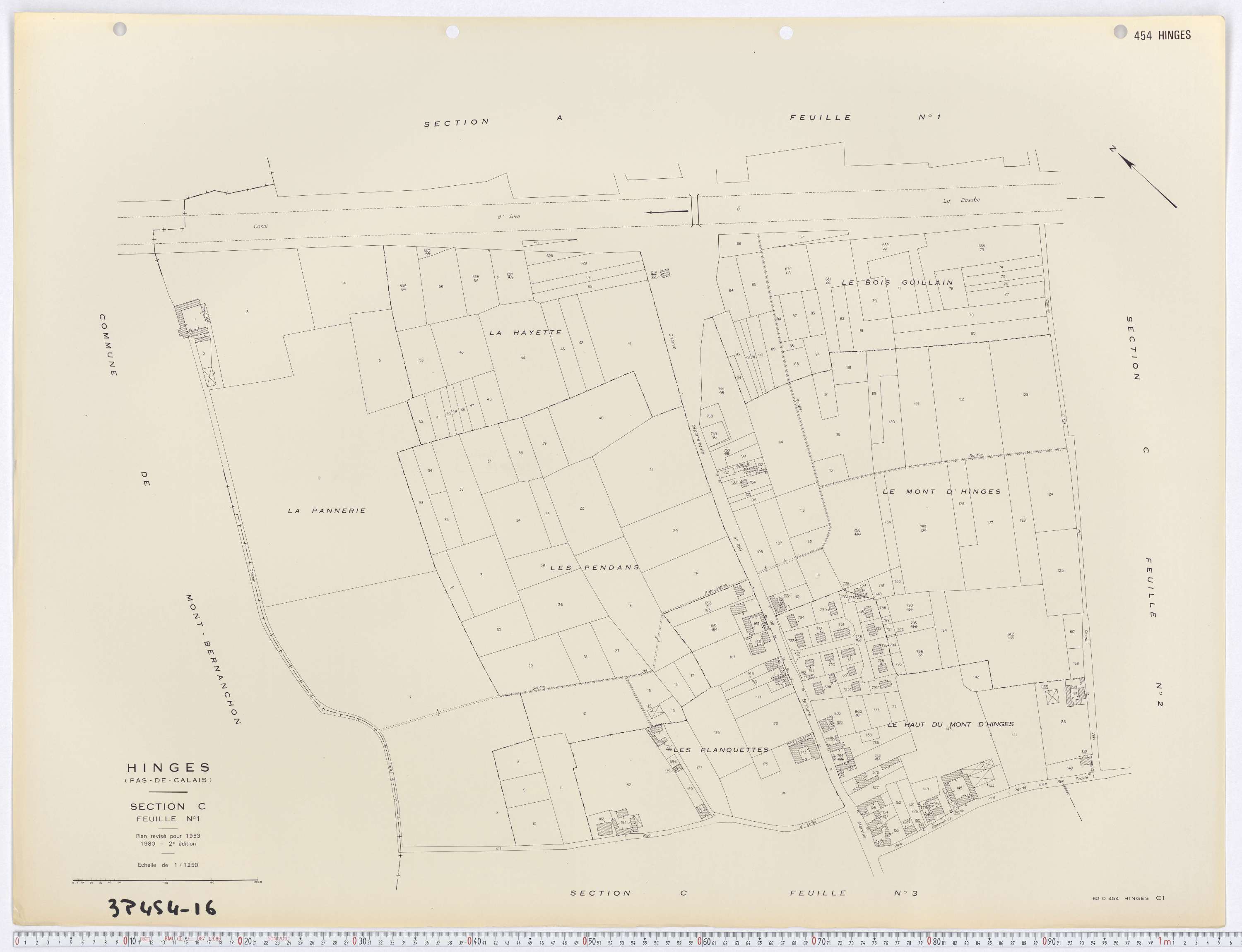 Hinges - Section C, feuille 1.