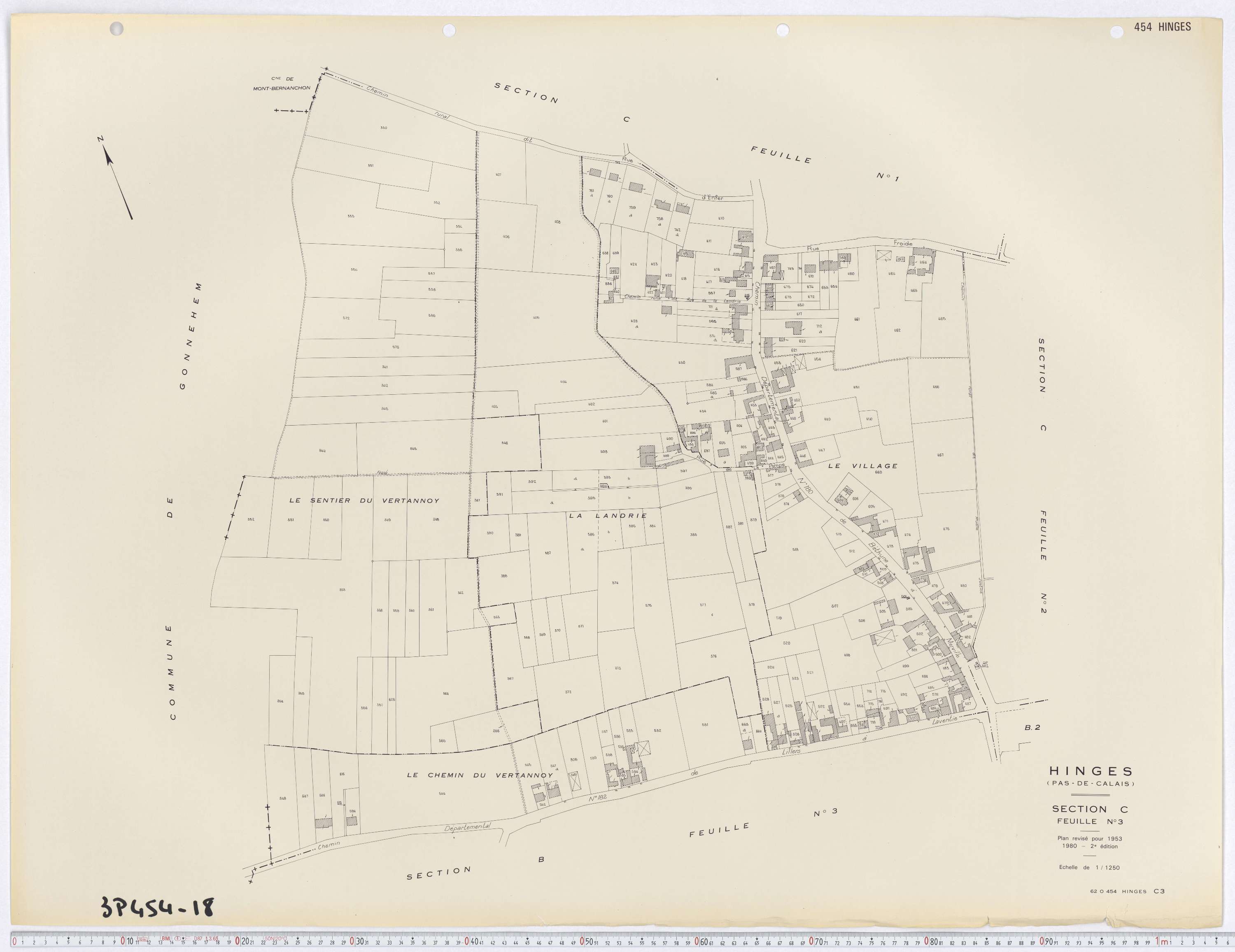 Hinges - Section C, feuille 3.