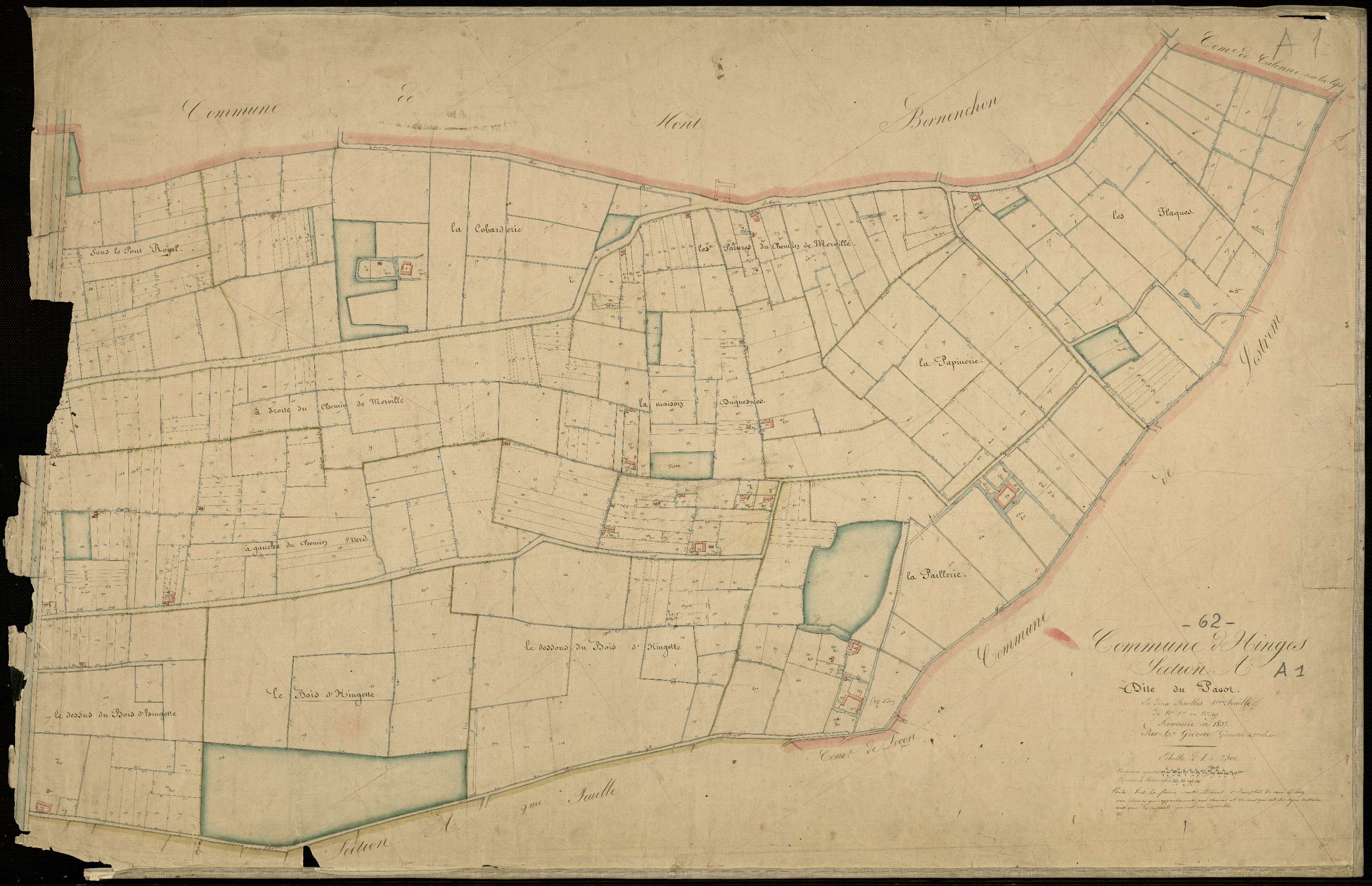 Hinges - Section A, 1re feuille
