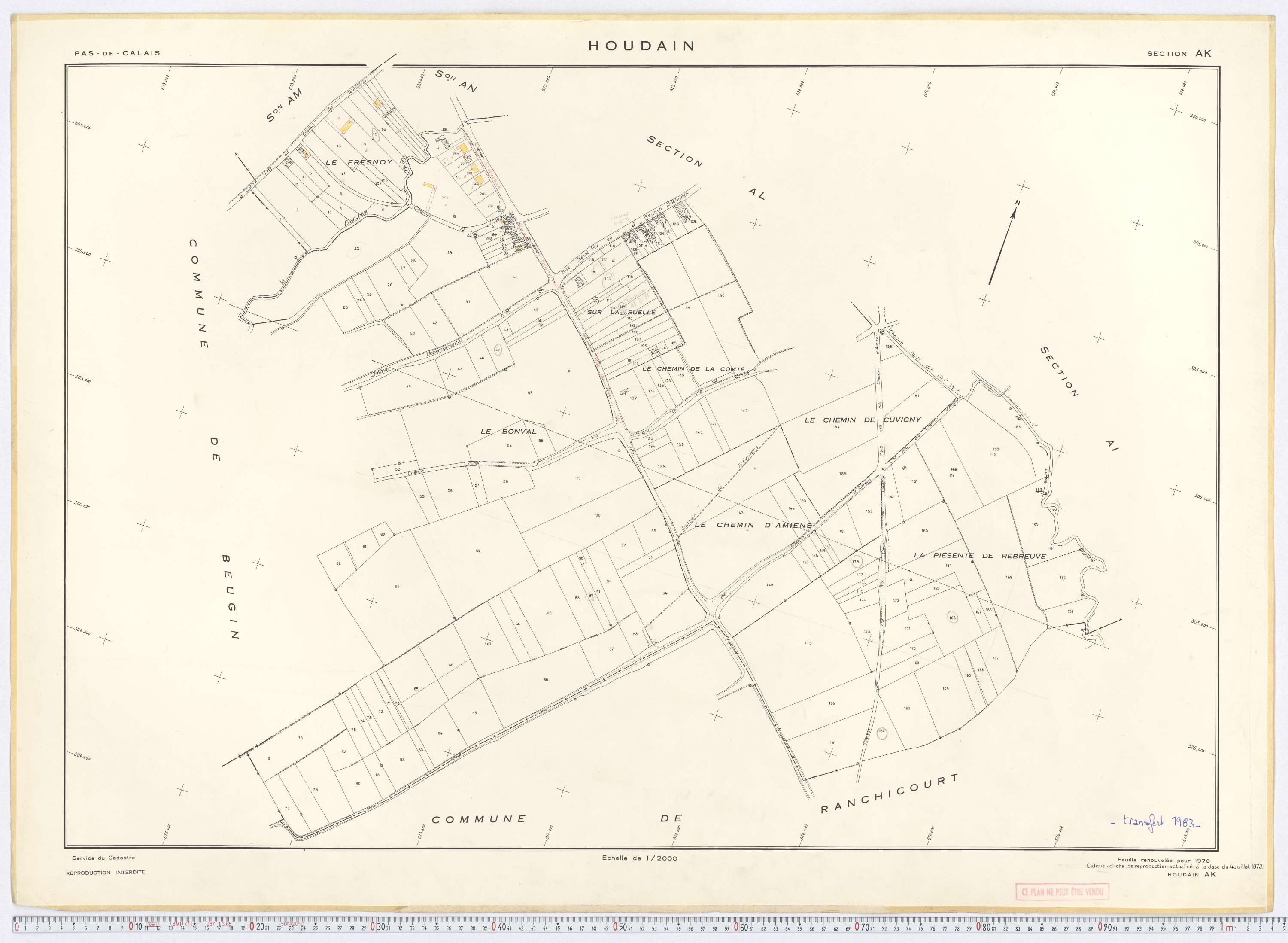 Houdain - Section AK.