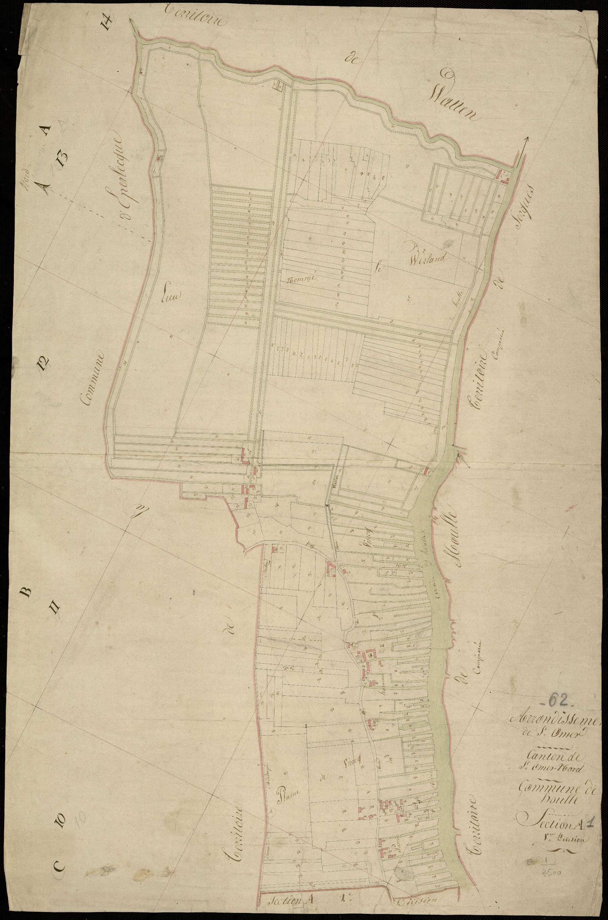 Houlle - Section A, 1re feuille