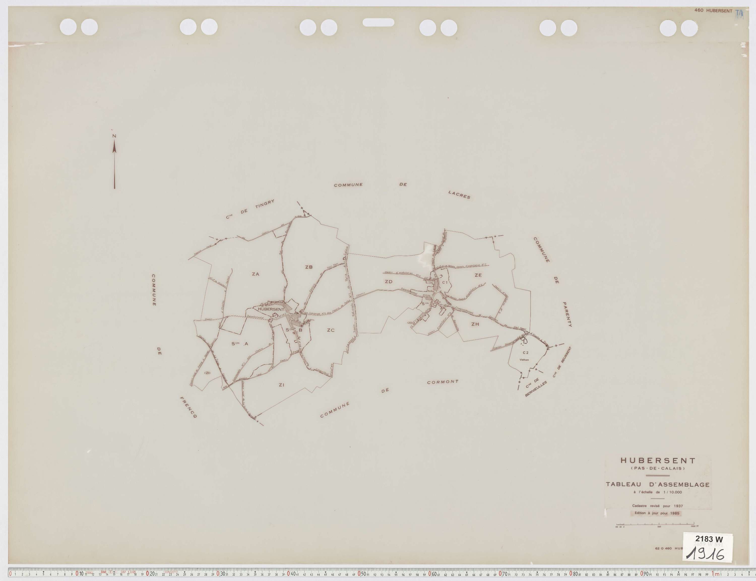 Hubersent - Tableau d'assemblage.