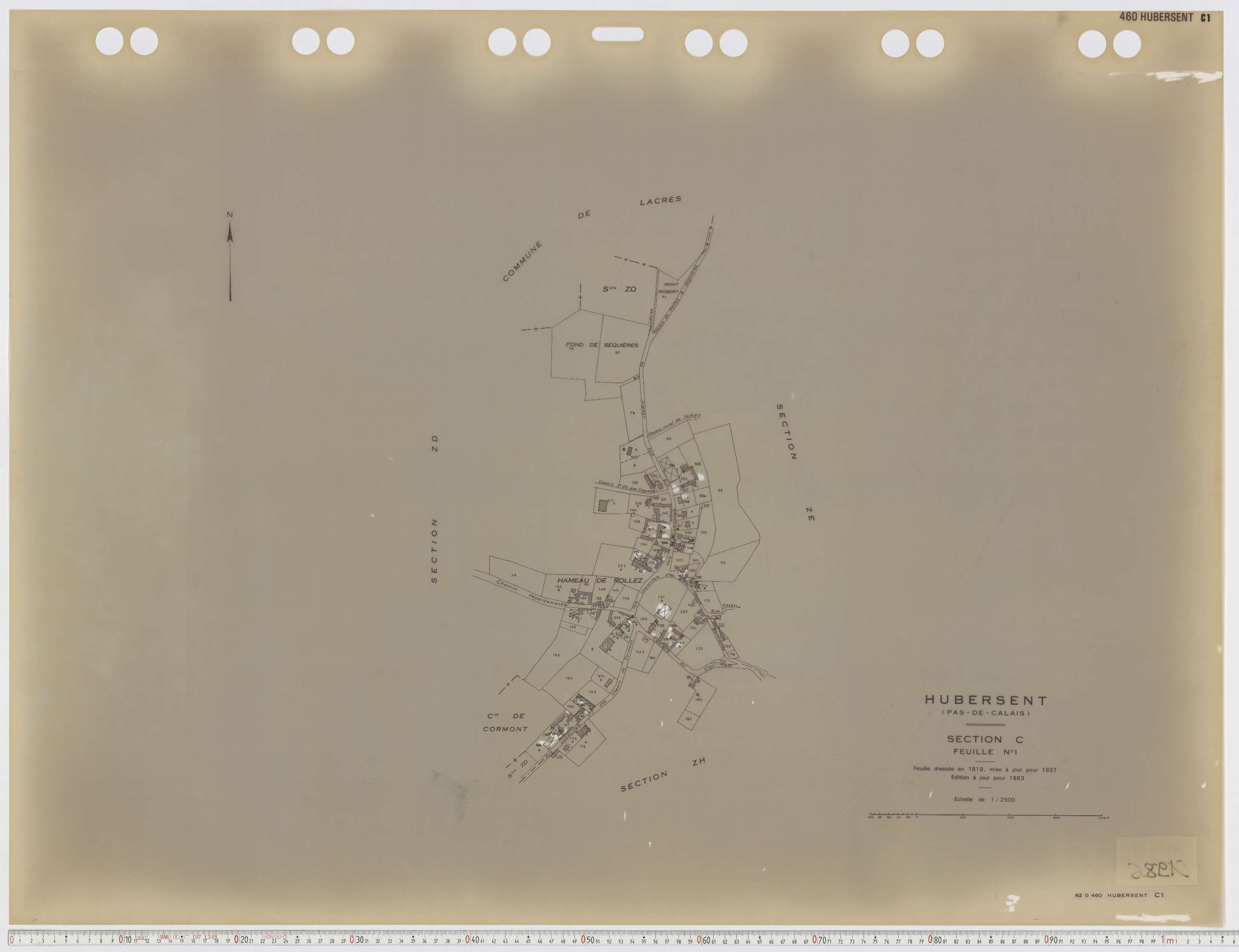 Hubersent - Section C, feuille 1.