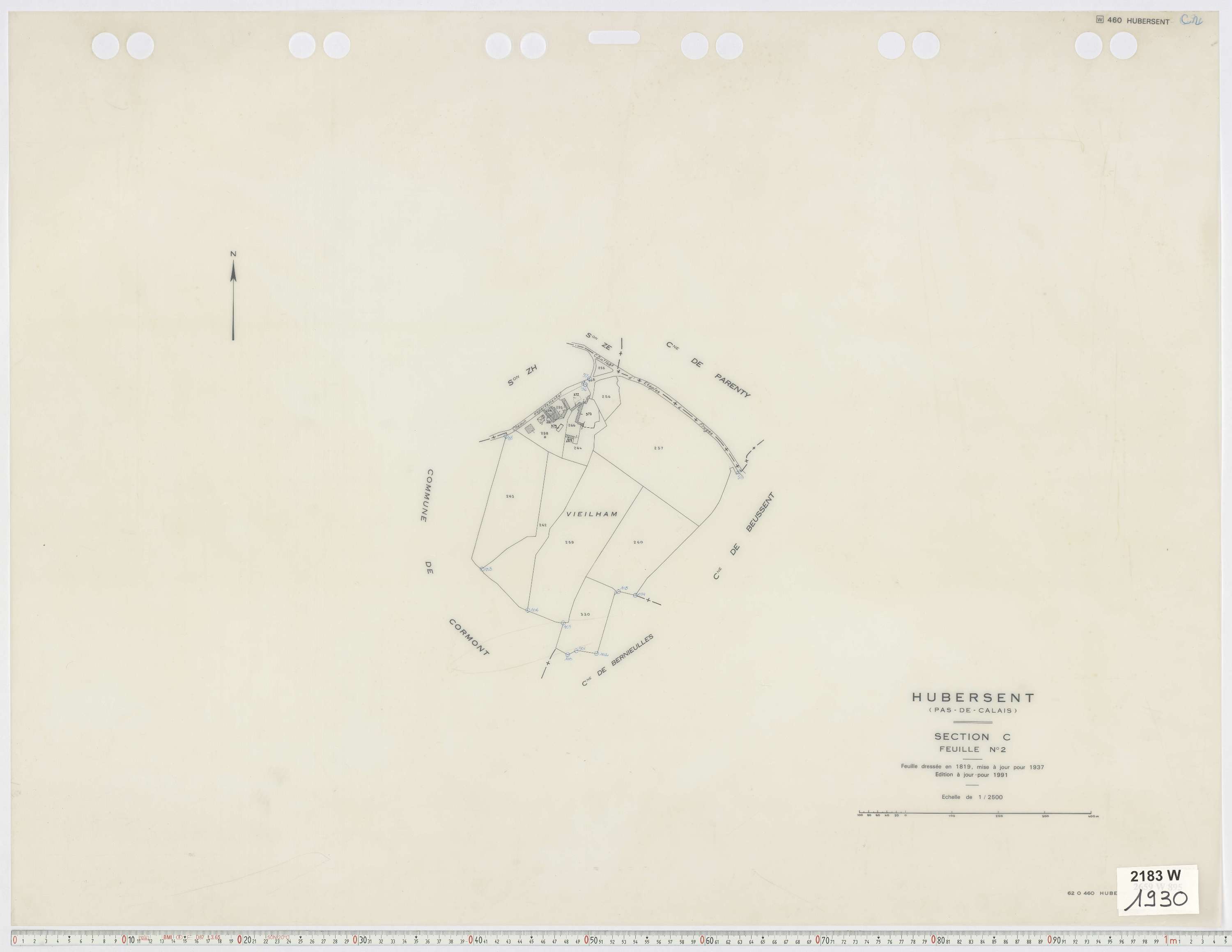 Hubersent - Section C, feuille 2.