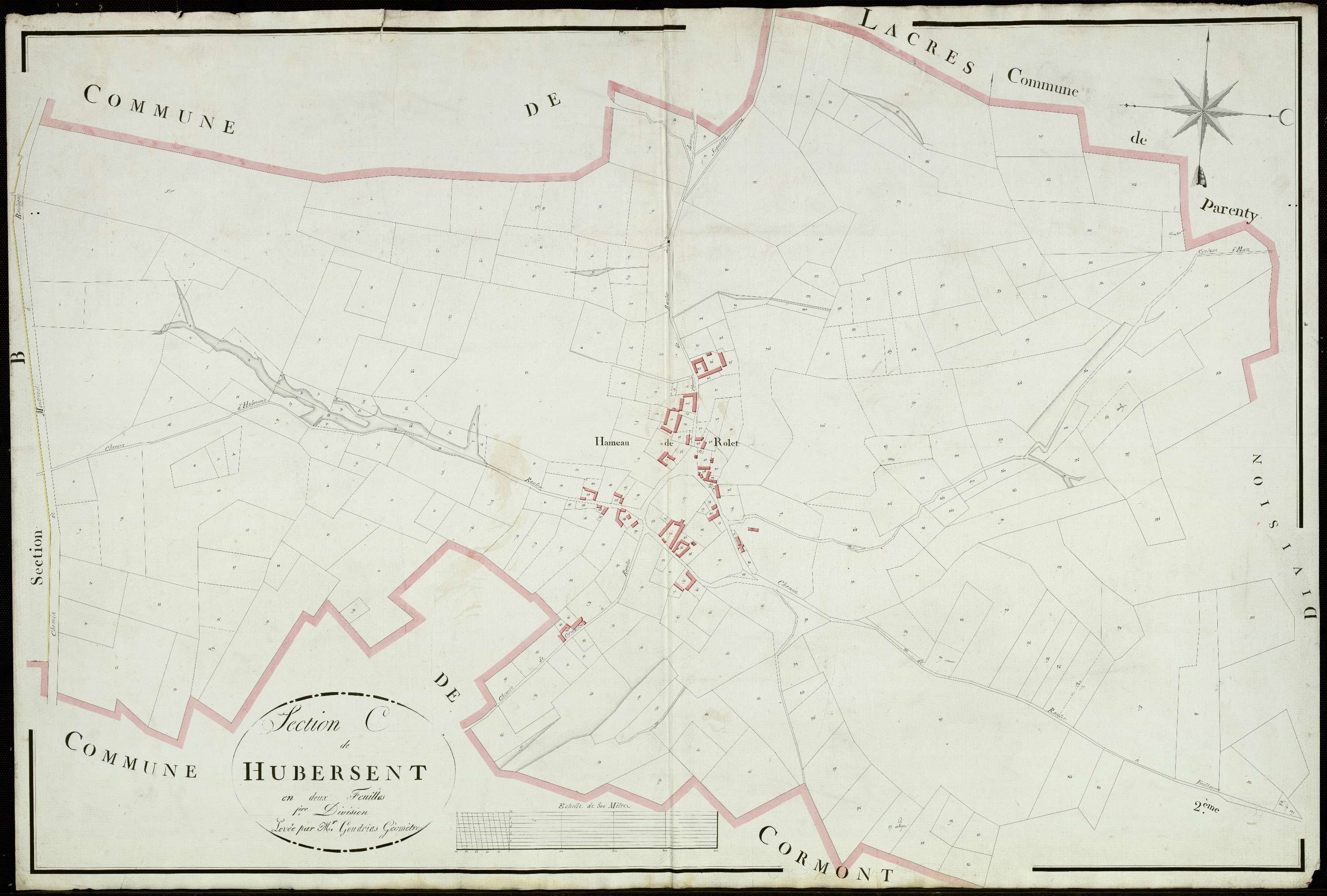 Hubersent - Section C, 1re feuille