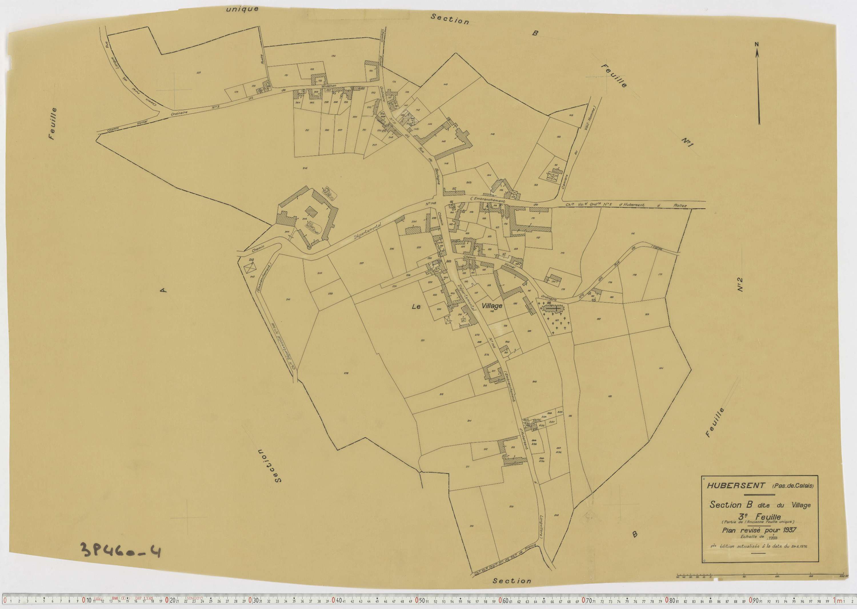 Hubersent - Section B, feuille 3.