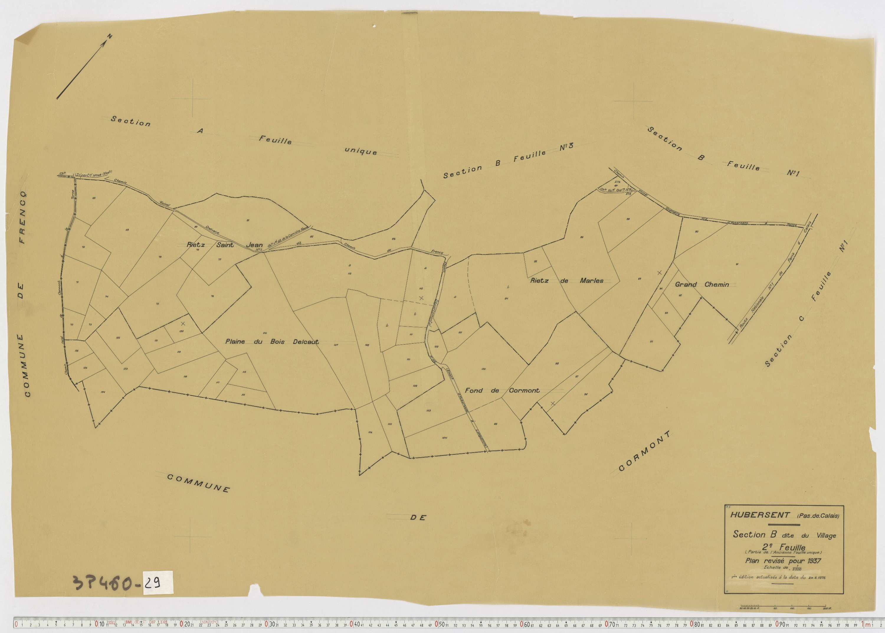 Hubersent - Section B, feuille 2.