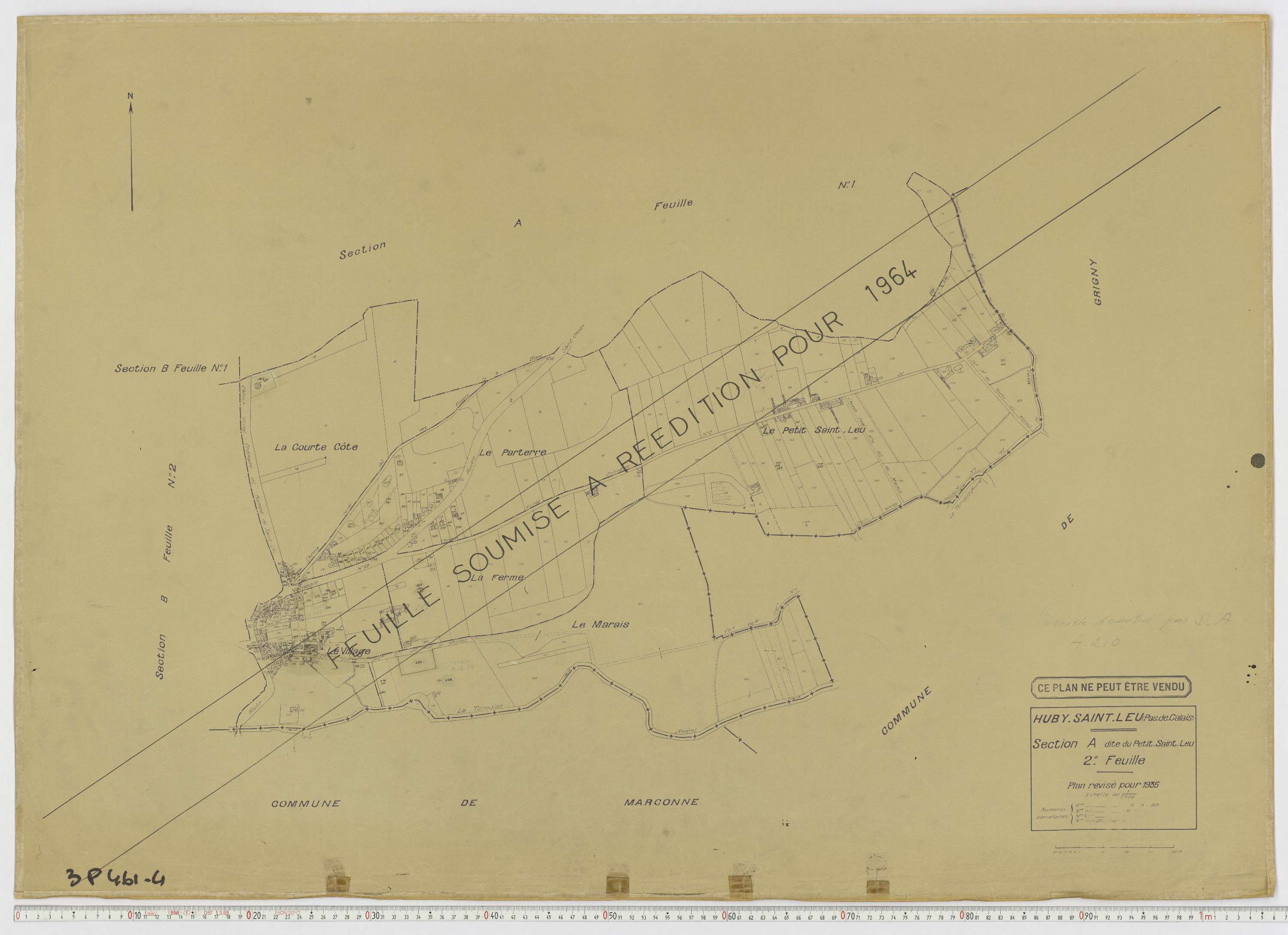 Huby-Saint-Leu - Section A, feuille 2.