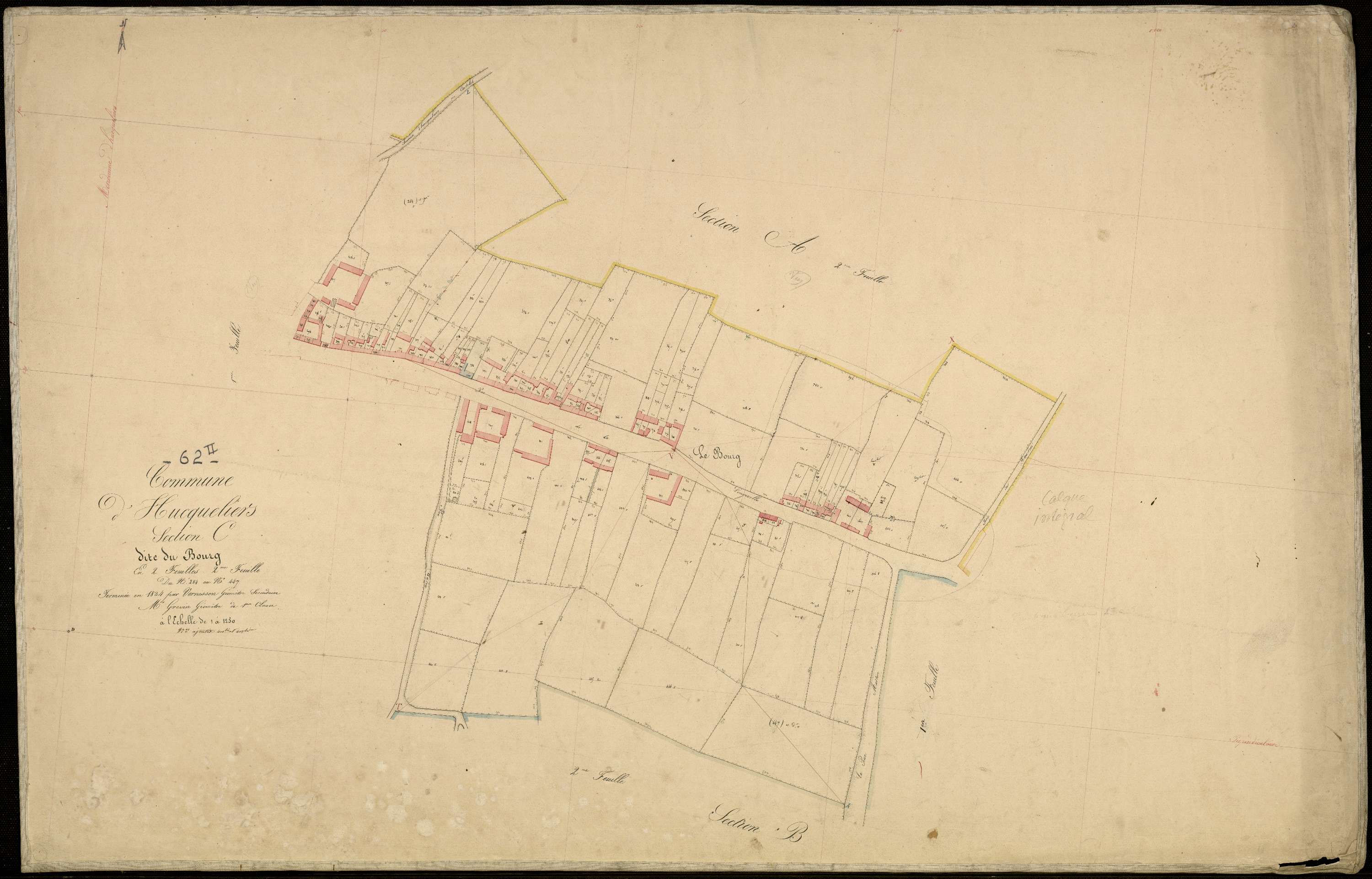 Hucqueliers - Section C, 2e feuille
