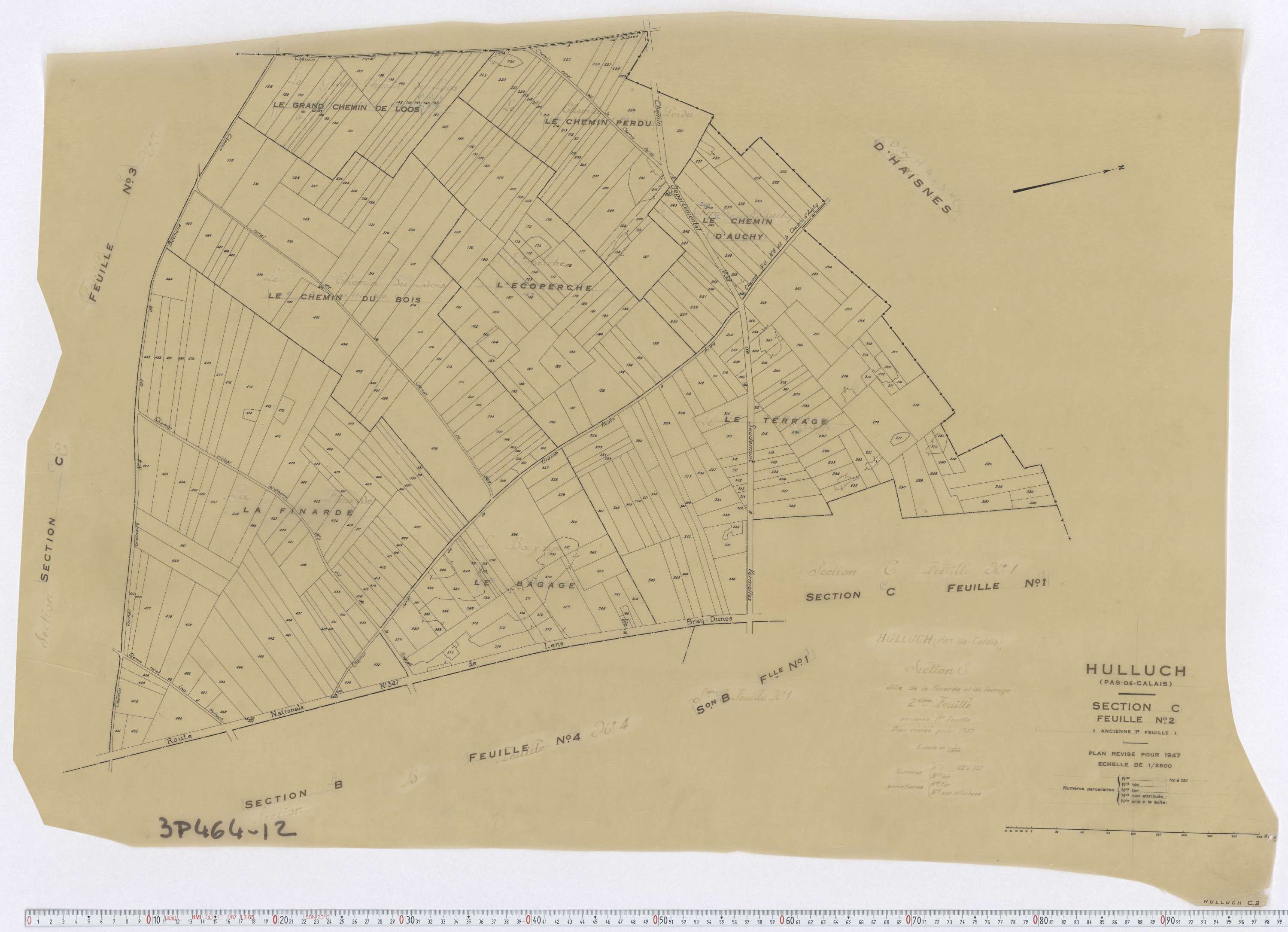 Hulluch - Section C, feuille 2.