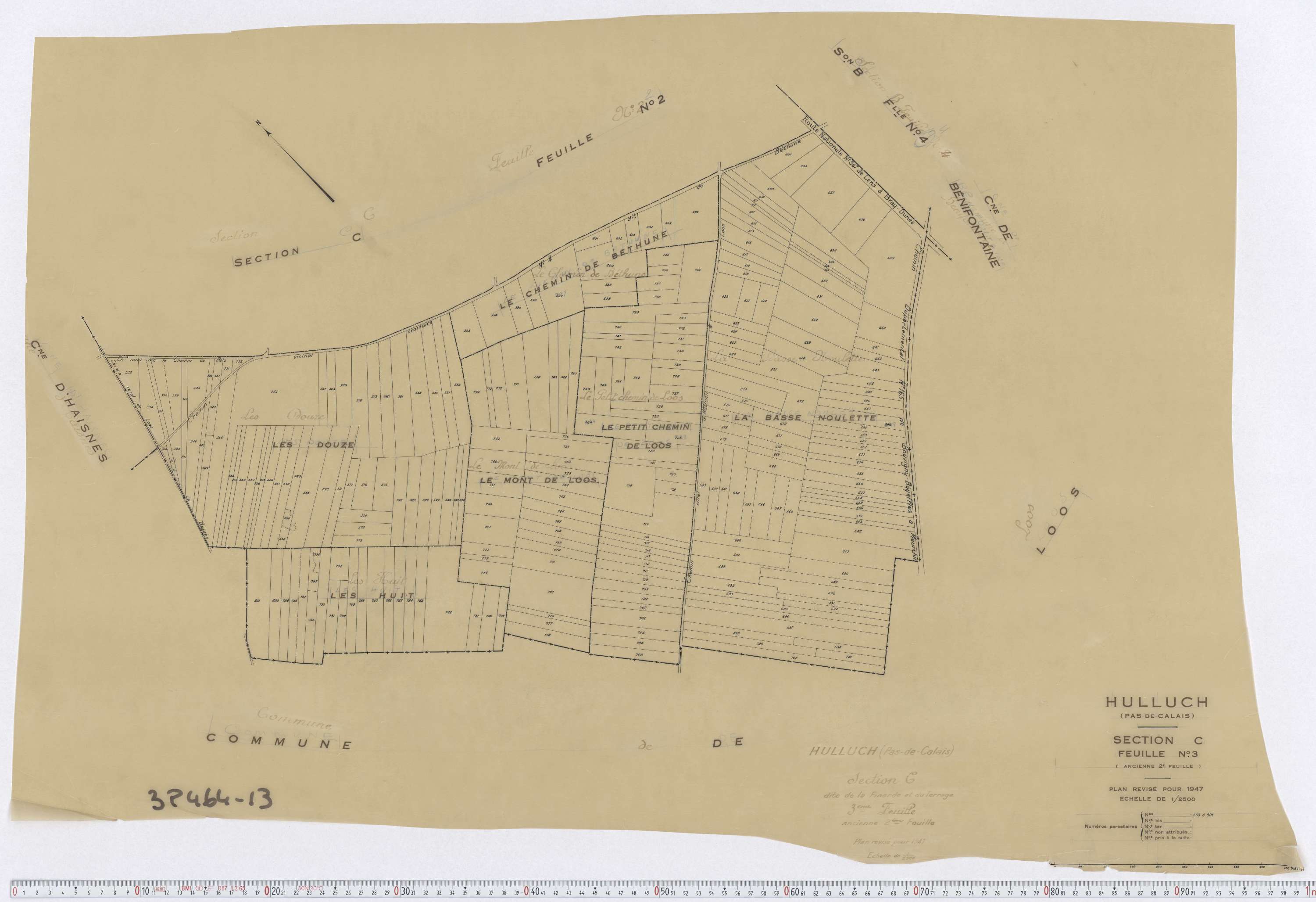 Hulluch - Section C, feuille 3.