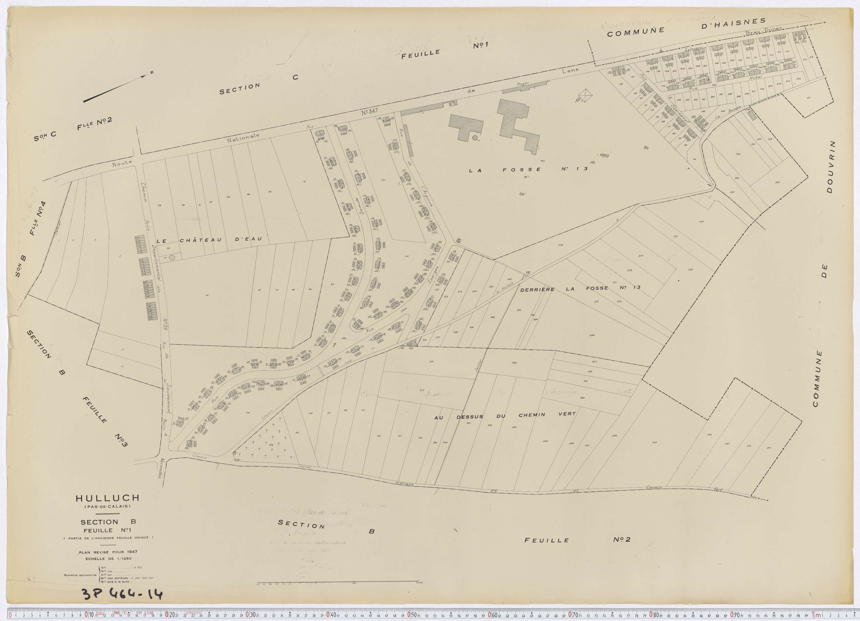 Hulluch - Section B, feuille 1.
