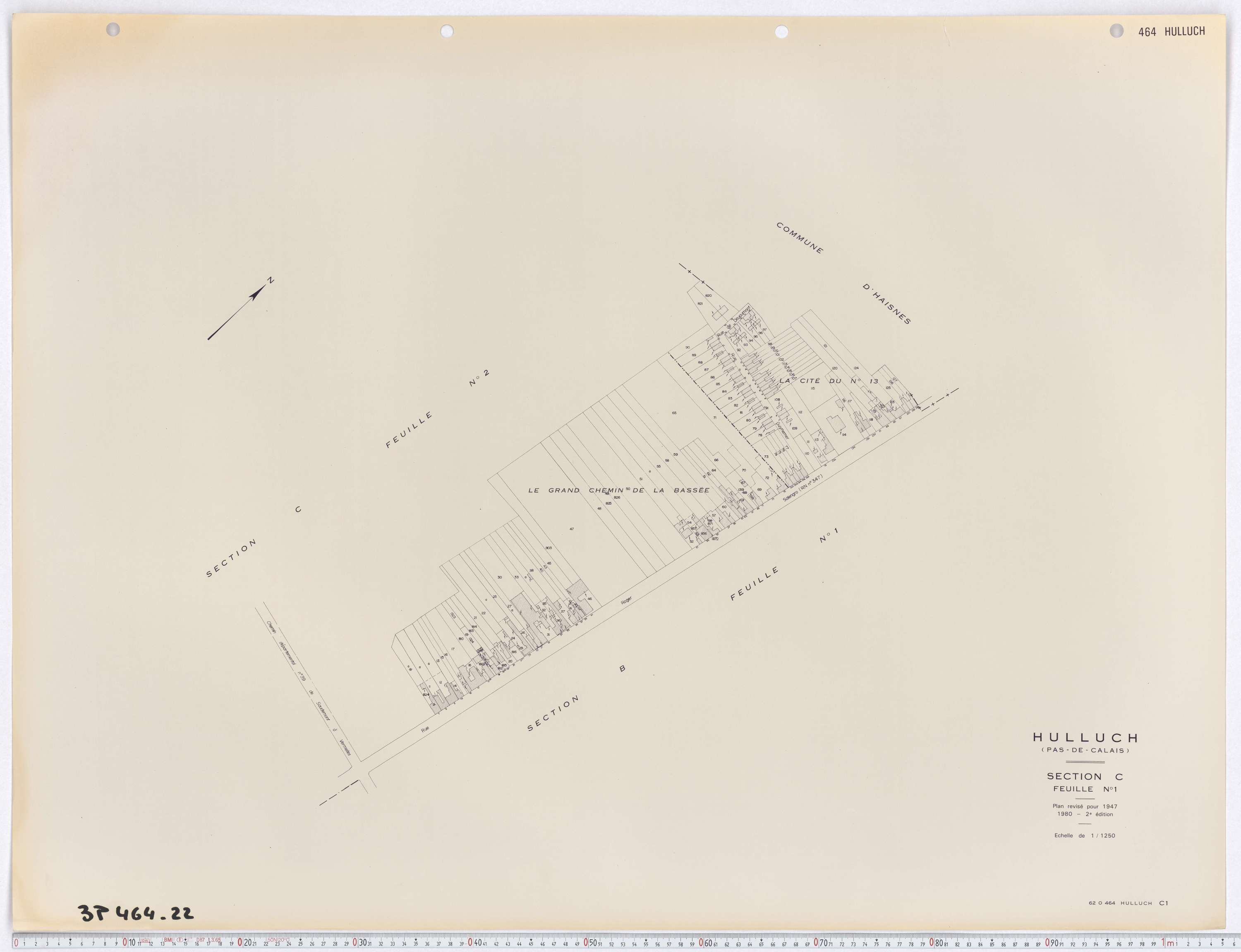Hulluch - Section C, feuille 1.