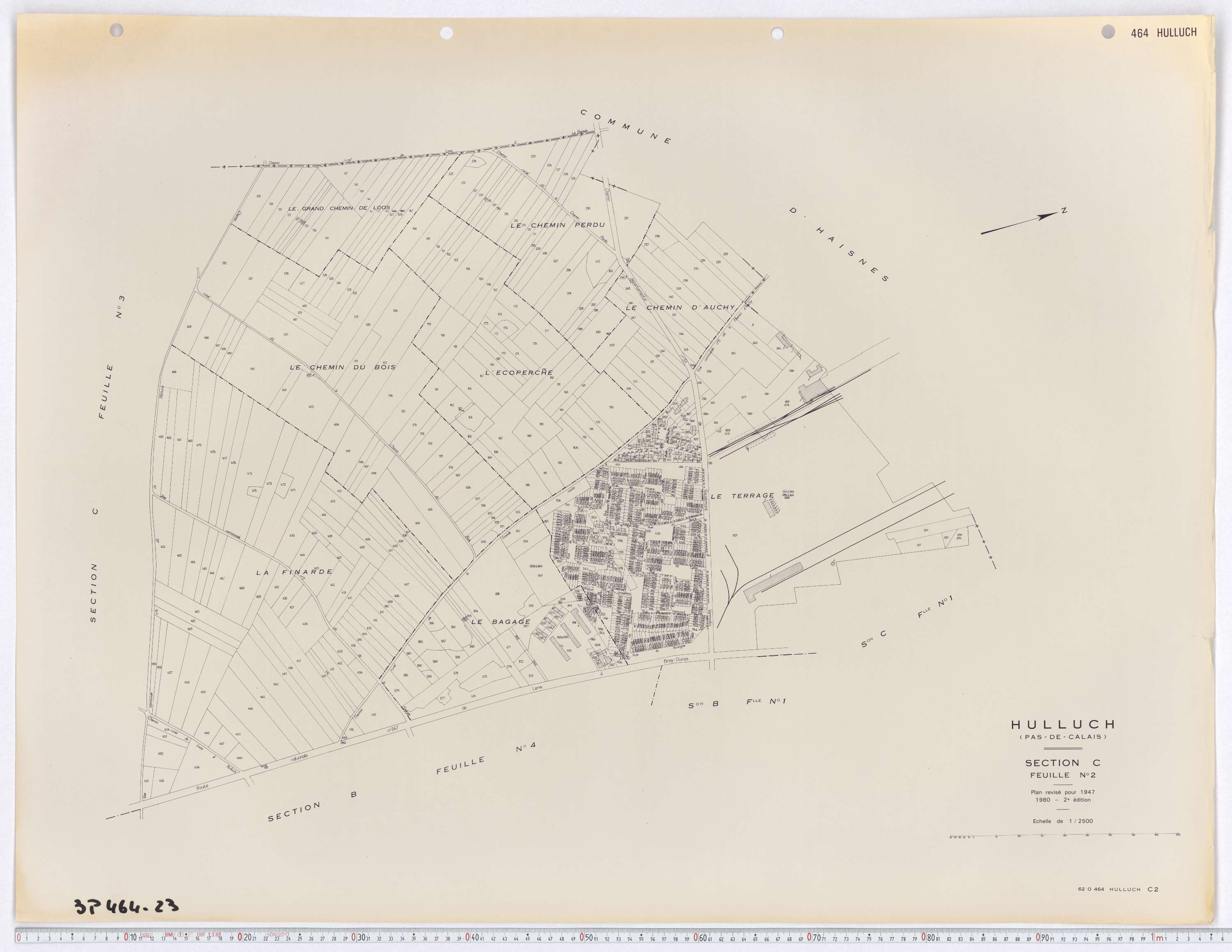 Hulluch - Section C, feuille 2.